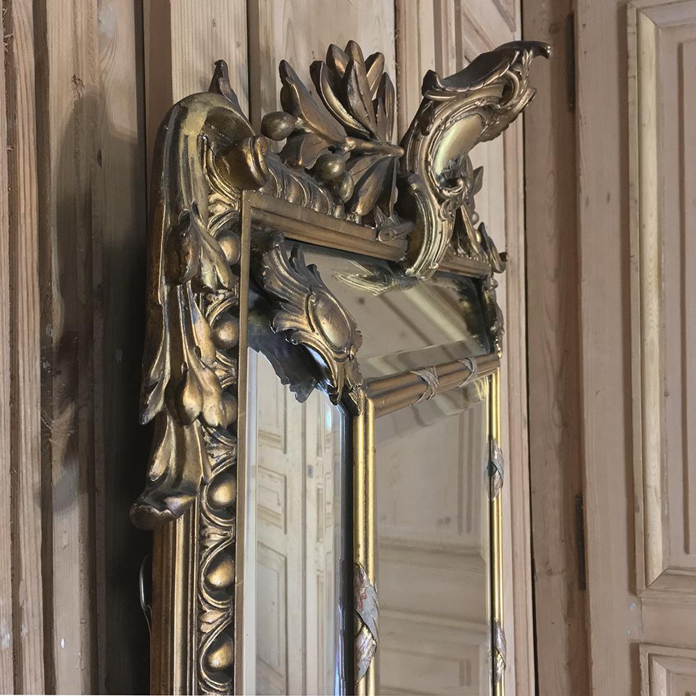 19th Century Neoclassical French Napoleon III Period Gilded Mirror 4
