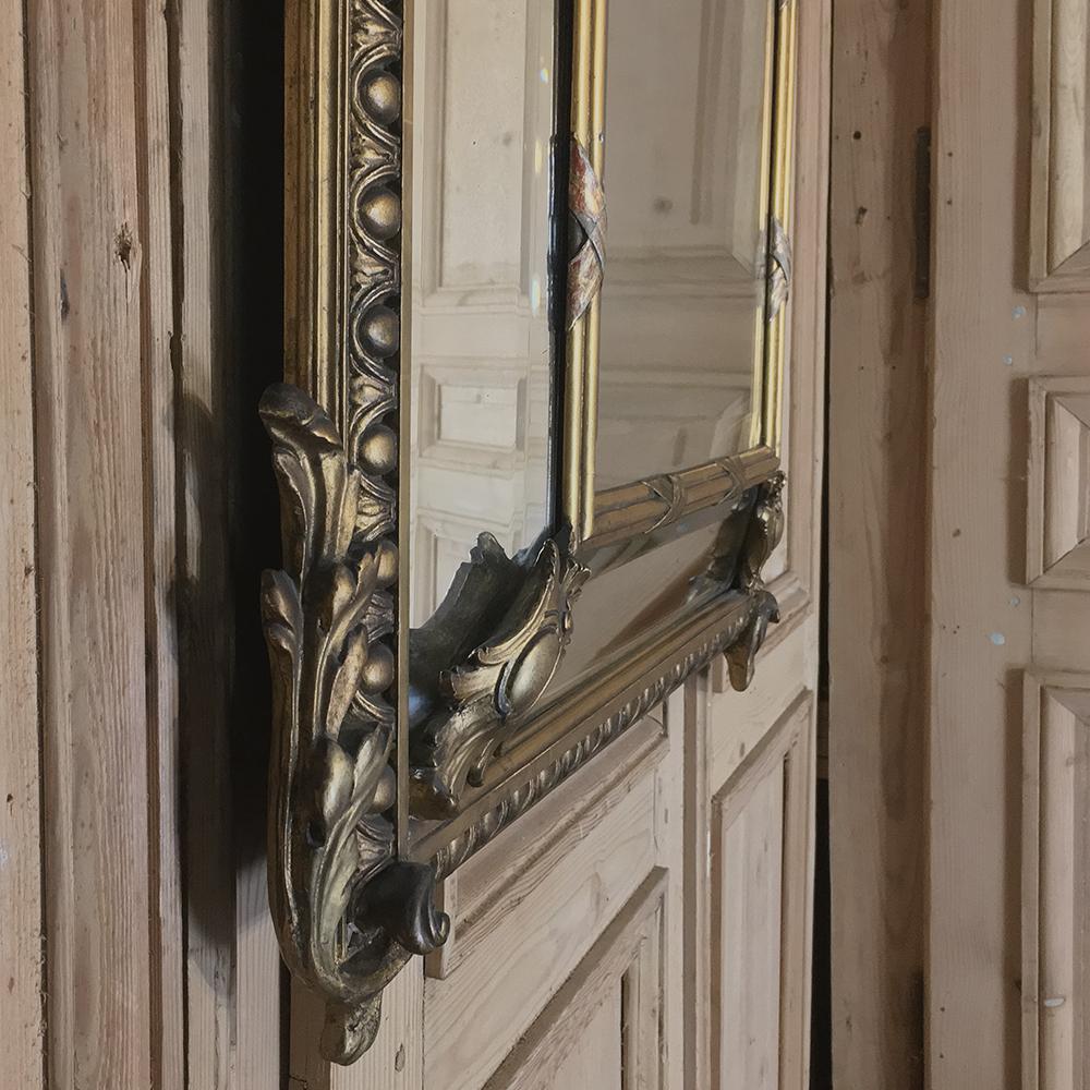 19th Century Neoclassical French Napoleon III Period Gilded Mirror 5