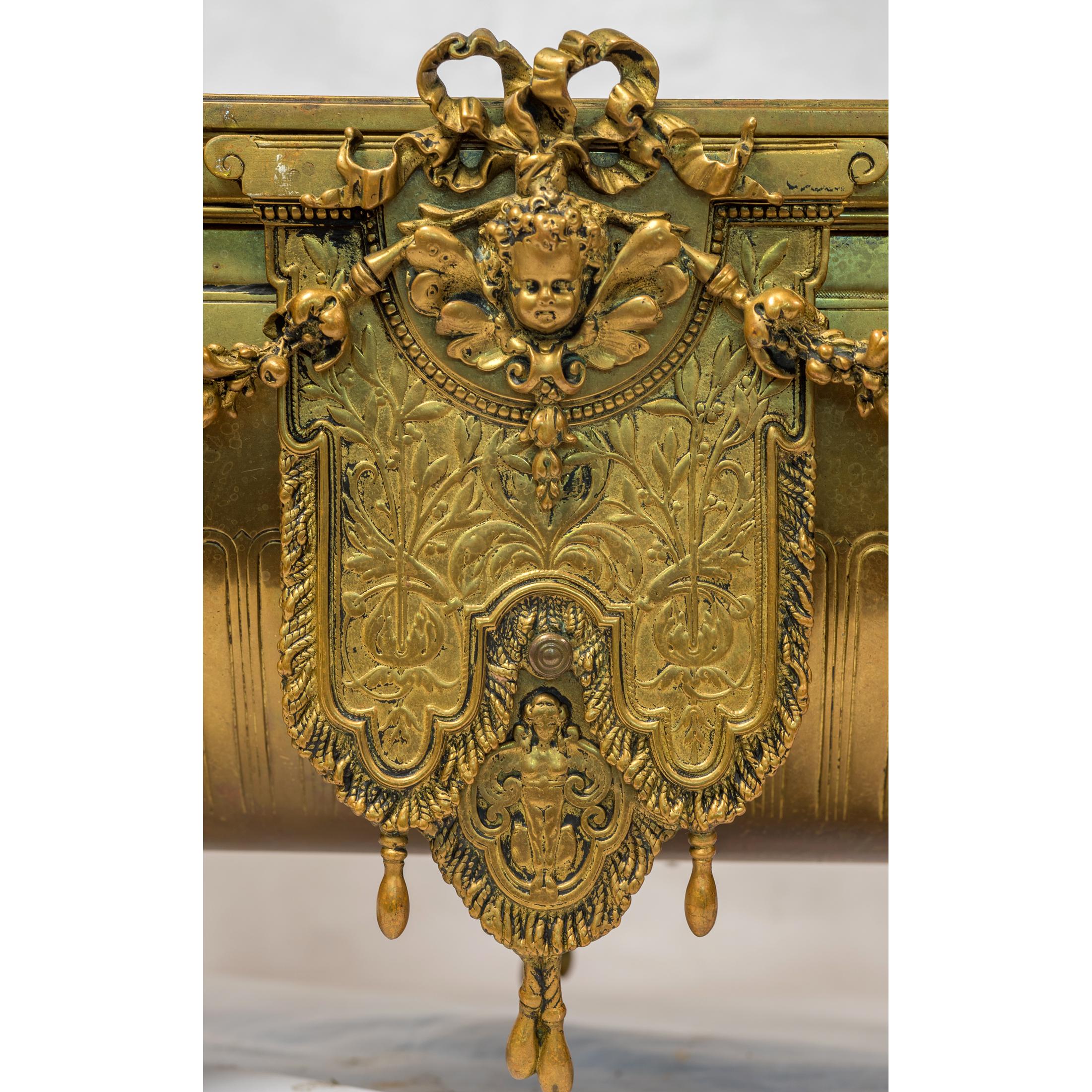 French Neoclassical Gilt Bronze Jardinière Centrepiece For Sale