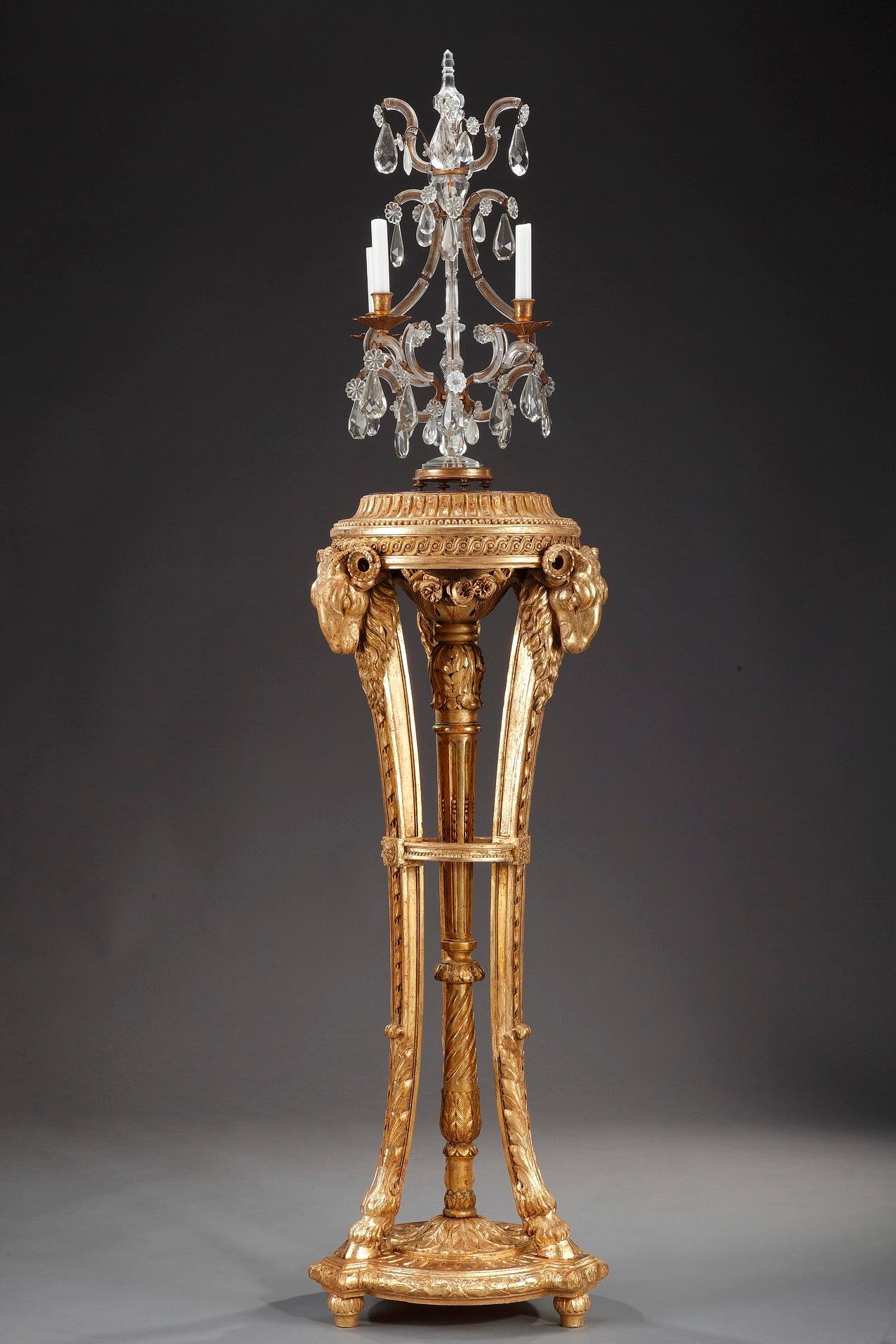 19th Century Neoclassical Giltwood Pedestal 14