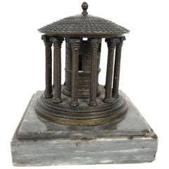 19th Century Neoclassical Grand Tour Bronze Model of the Temple of Vesta, Rome