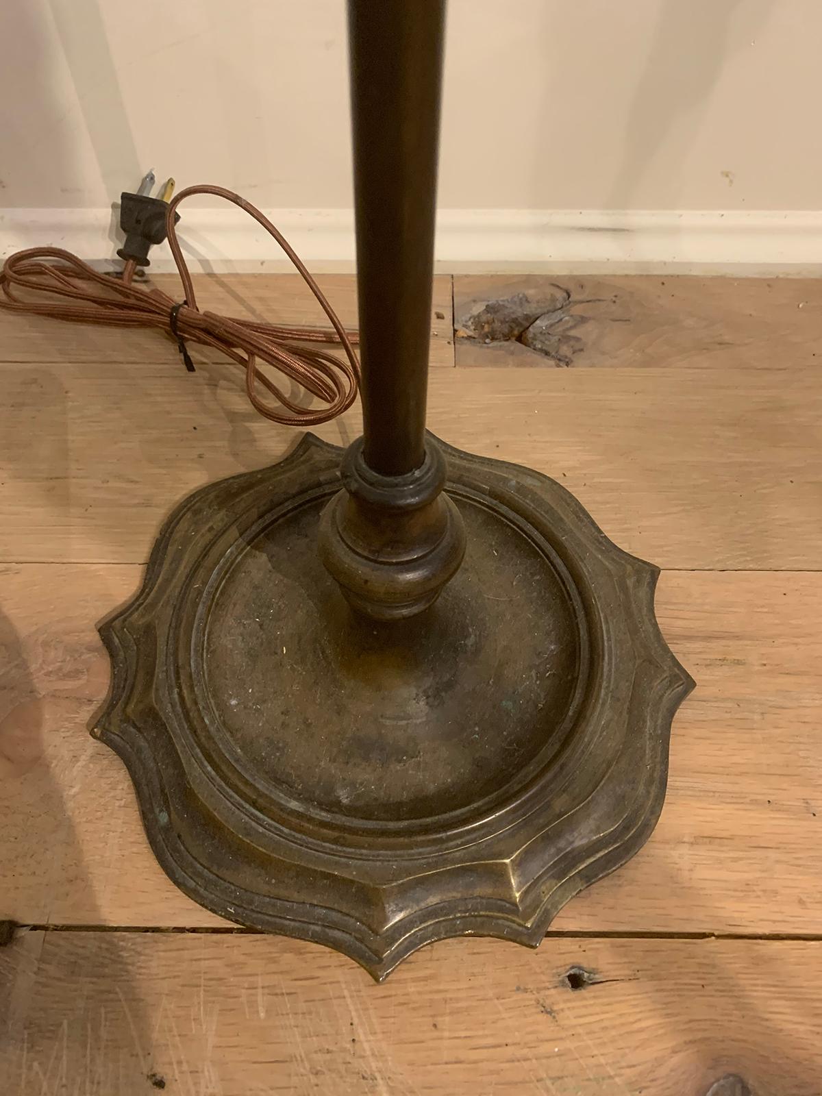 19th Century Neoclassical Grand Tour Style Bronze Whale Oil Floor Lamp For Sale 13