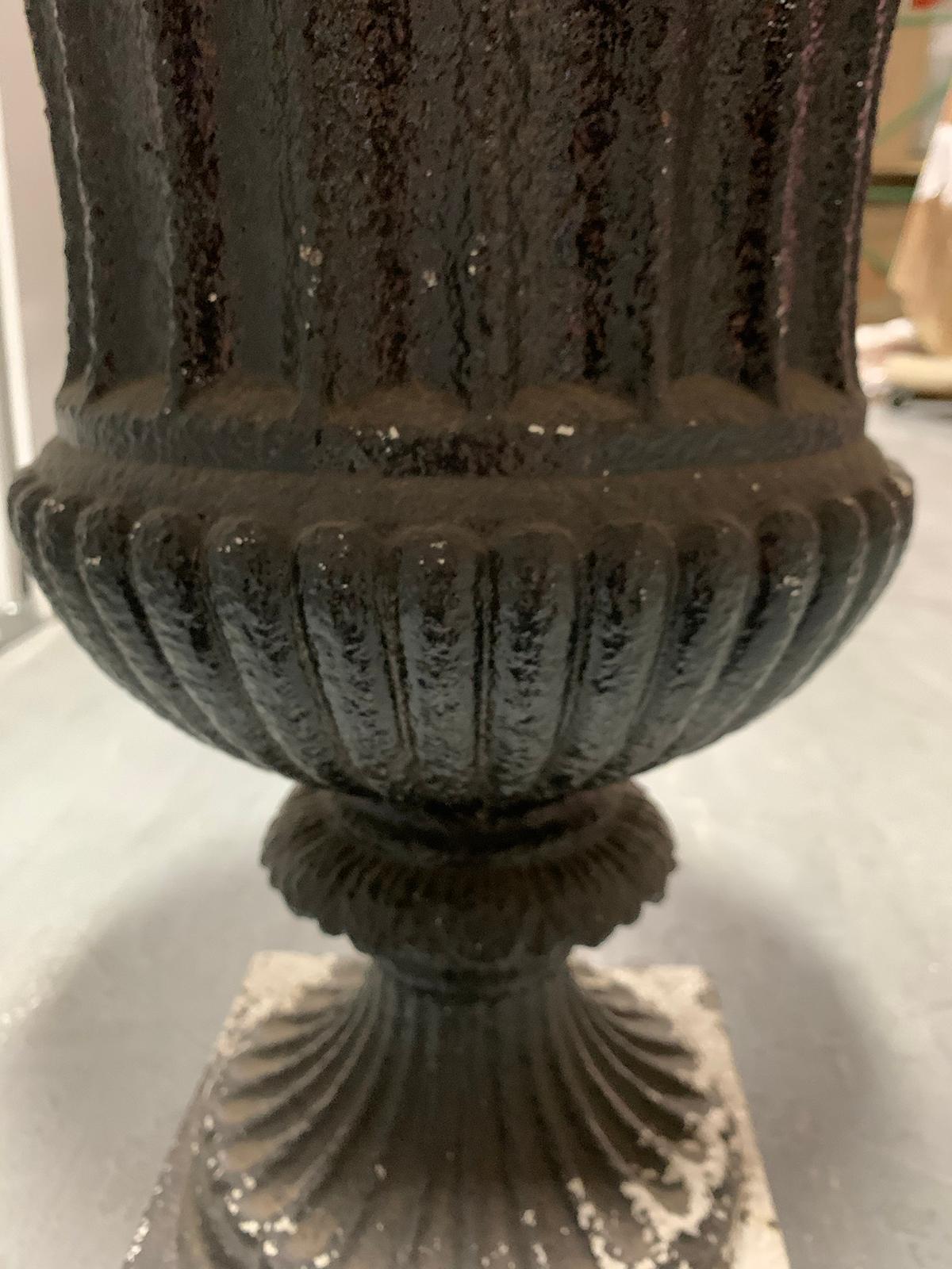 19th Century Neoclassical Iron Urn For Sale 9