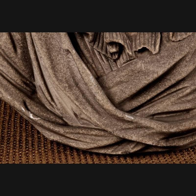 Neoklassizistische Thorwaldsen-Büste aus Marmor des 19. Jahrhunderts im Zustand „Gut“ im Angebot in Berlin, DE