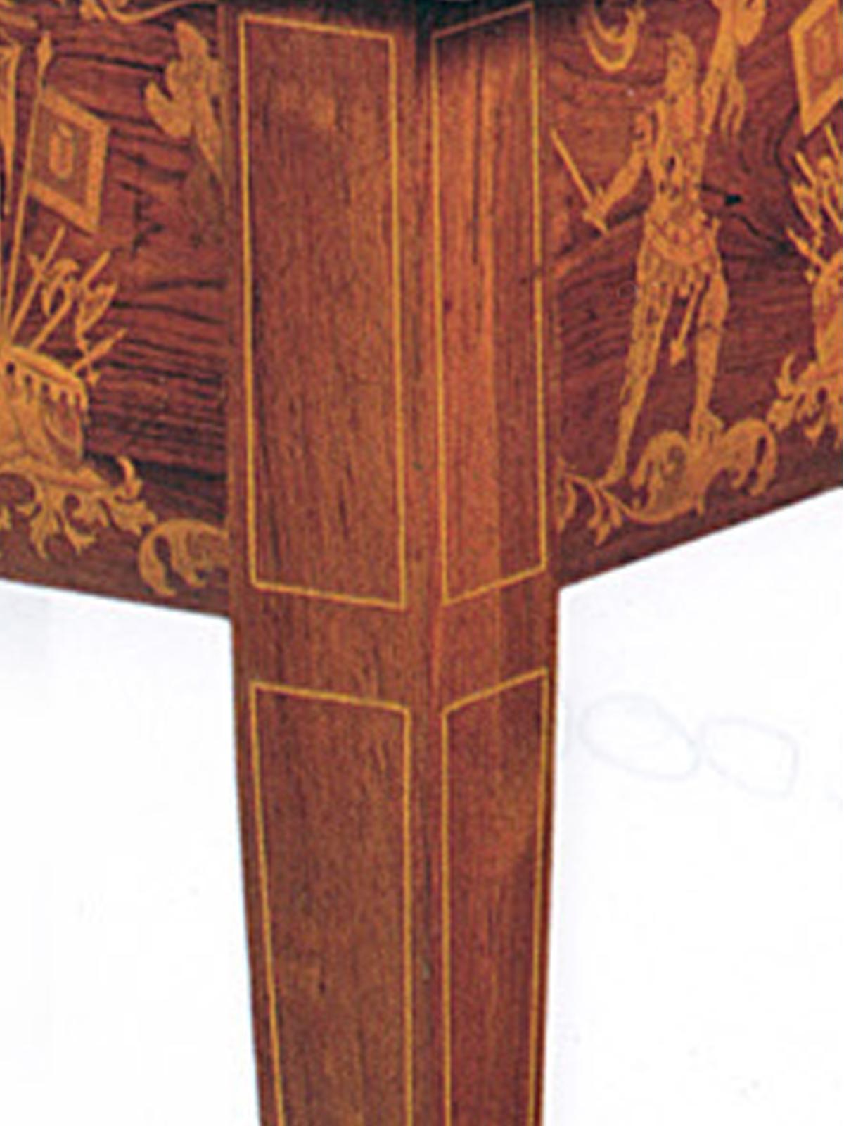 19th Century 19th century Neoclassical Marquetry Center Table