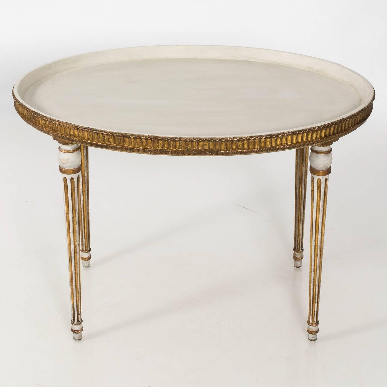 19th Century Neoclassical Oval Center Table 4