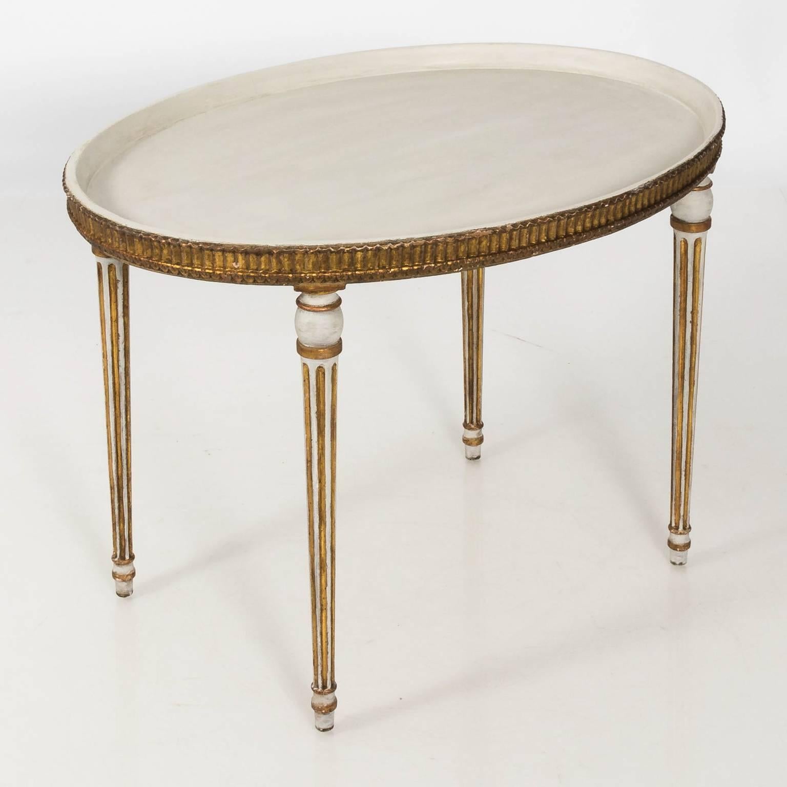 19th Century Neoclassical Oval Center Table 2