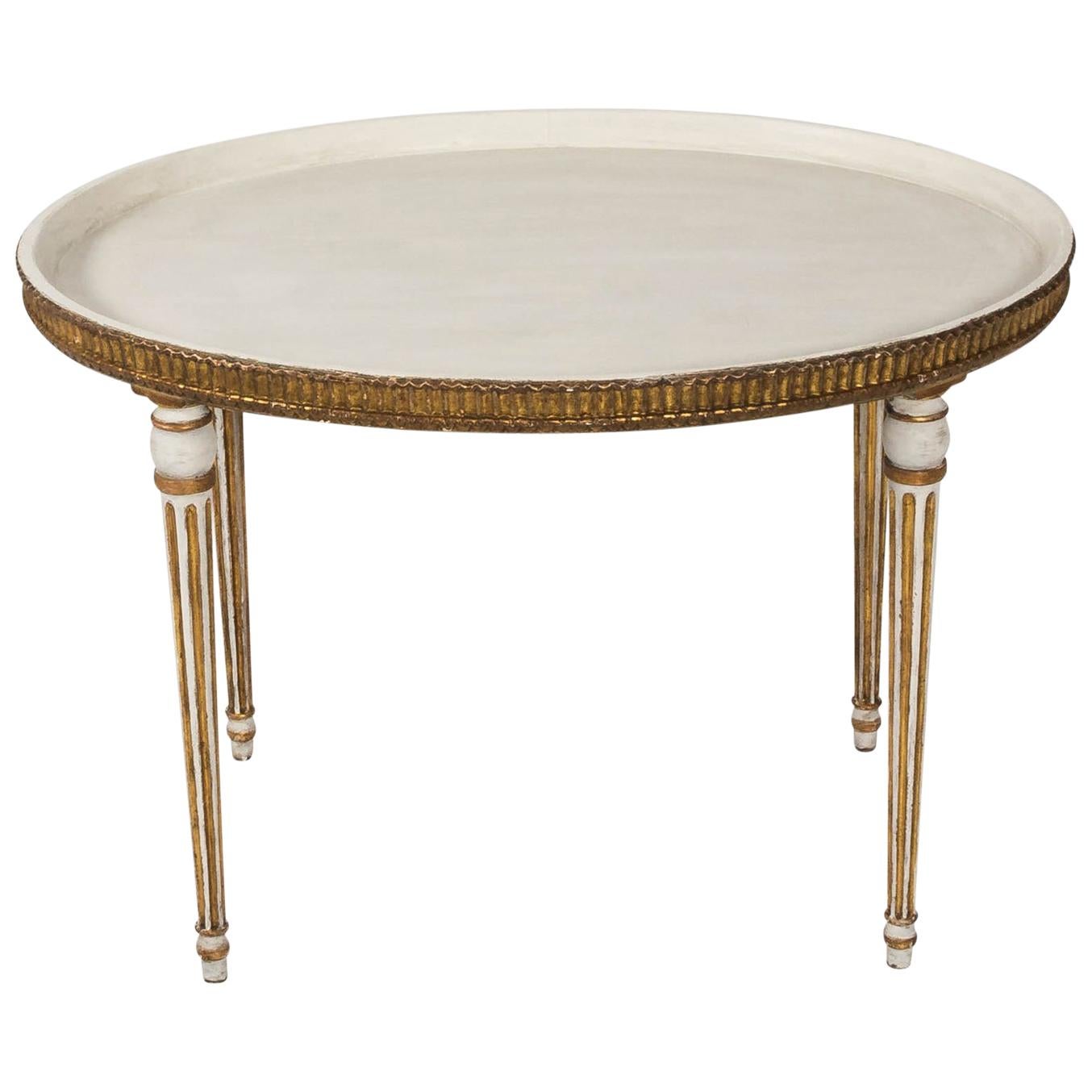 19th Century Neoclassical Oval Center Table