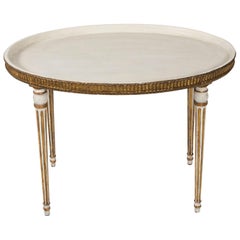 19th Century Neoclassical Oval Center Table