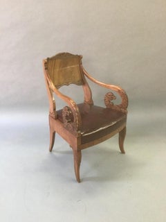 19th Century Neoclassical Russian Armchair