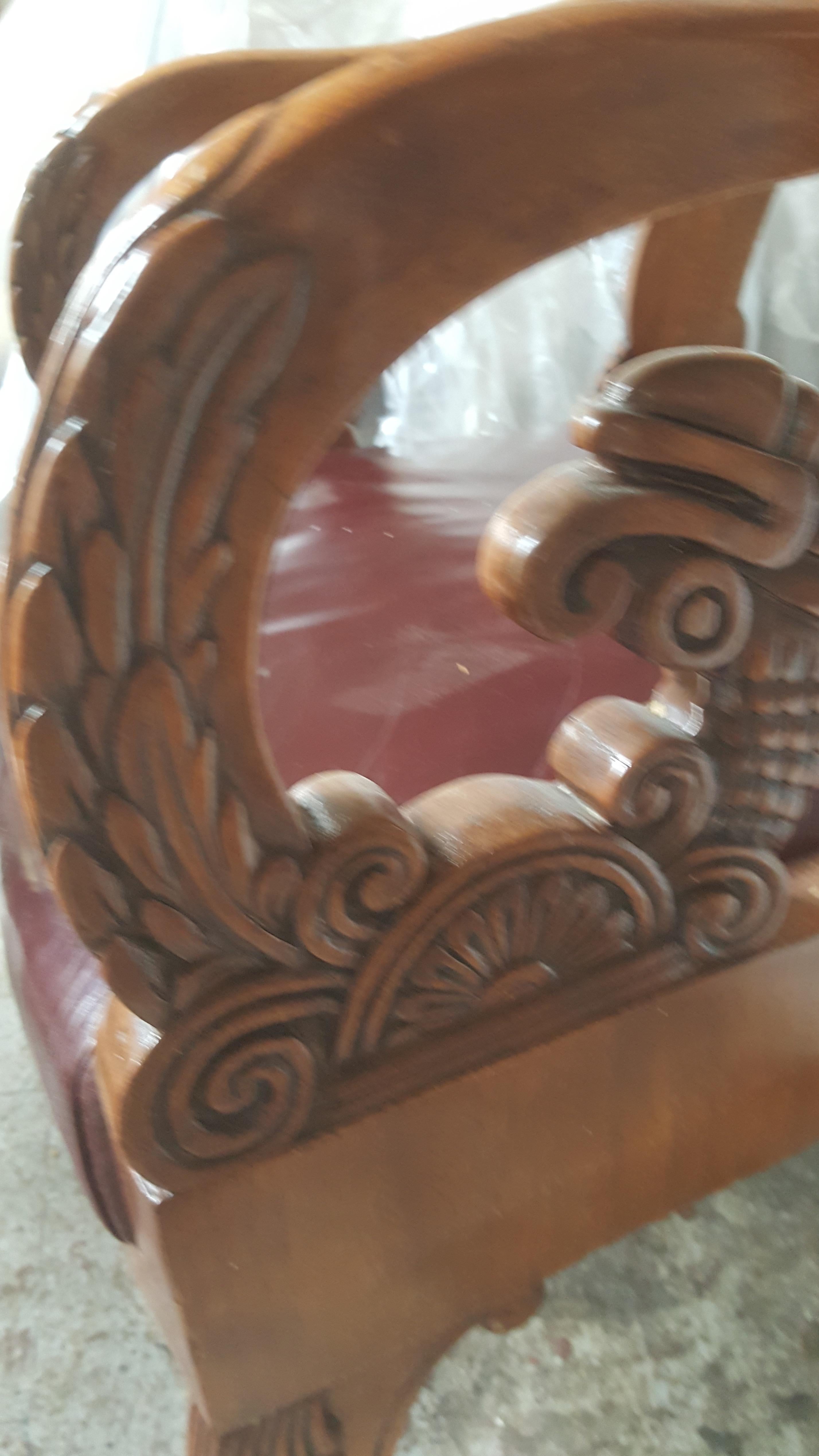 19th Century Neoclassical Russian Armchair In Good Condition For Sale In San Francisco, CA