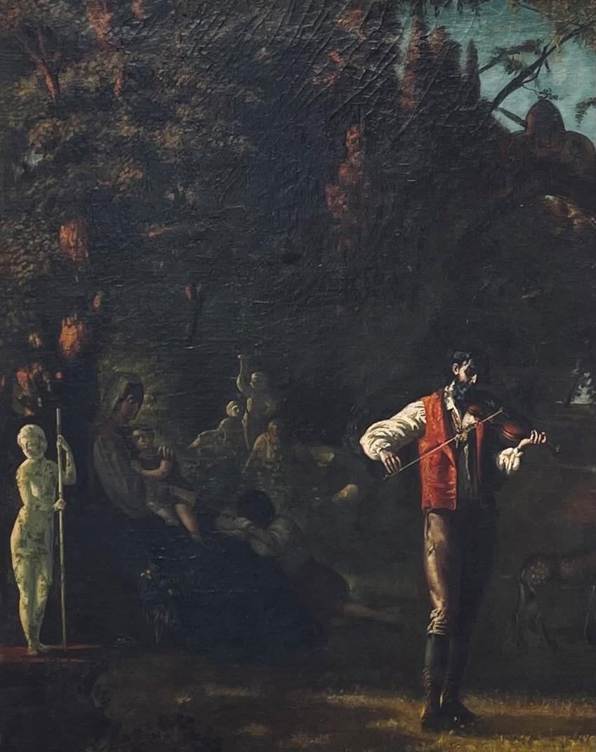 Néoclassique Grande peinture espagnole néoclassique du 19ème siècle de genre attribuée à en vente