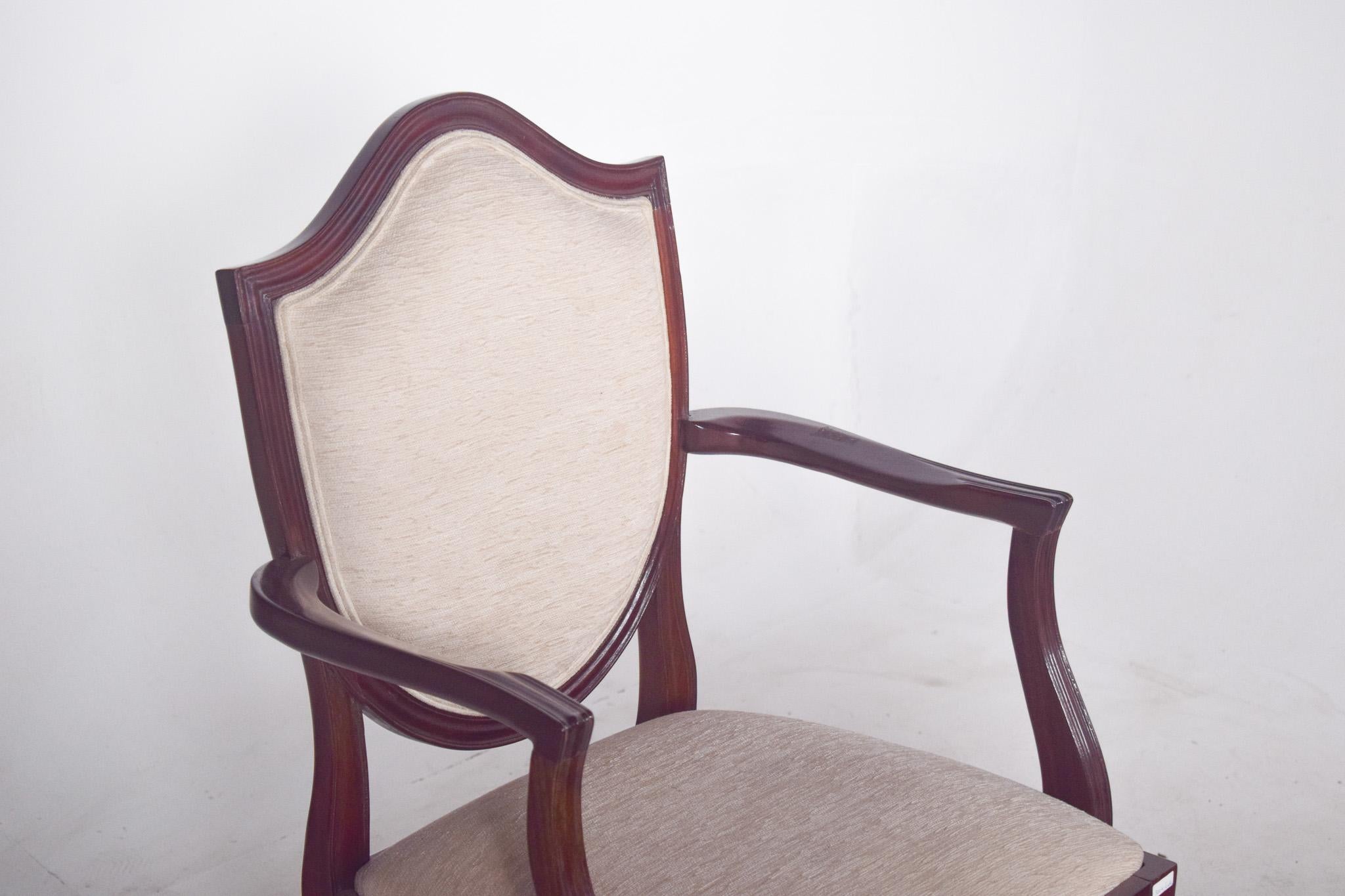 Hepplewhite Fauteuil de style néoclassique du 19e siècle en vente
