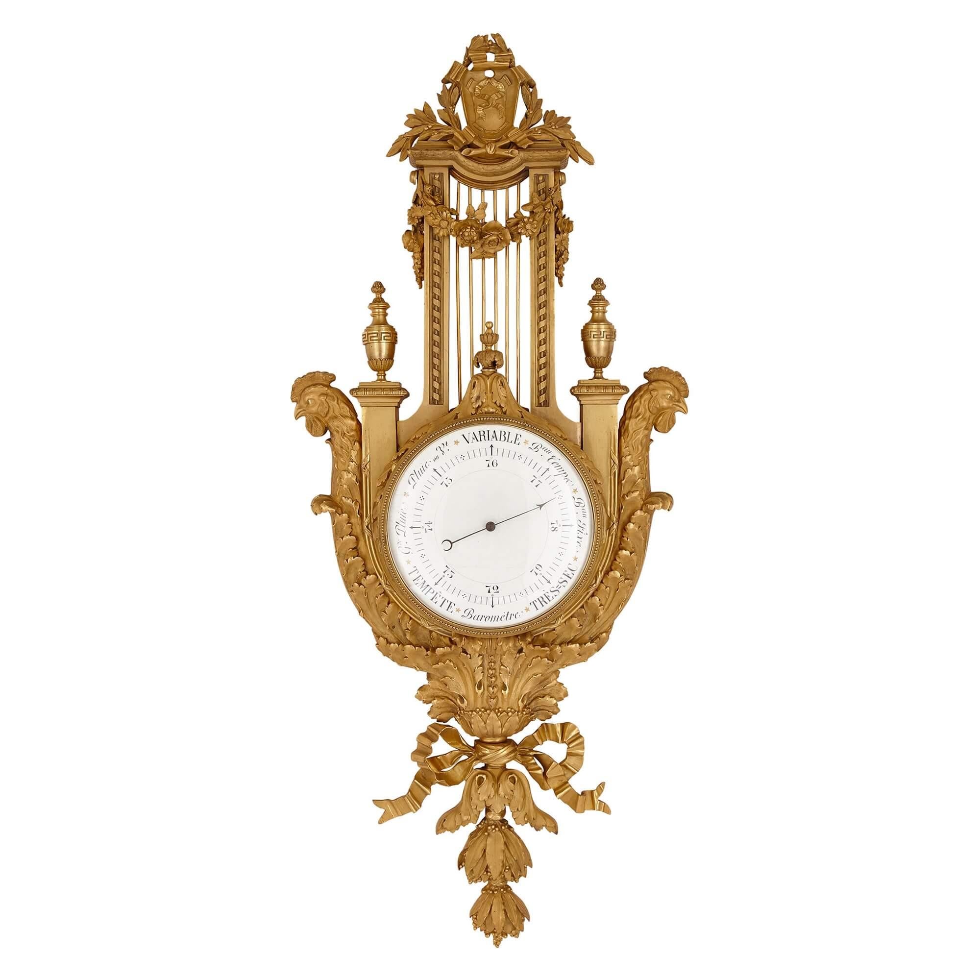 wall clock with barometer