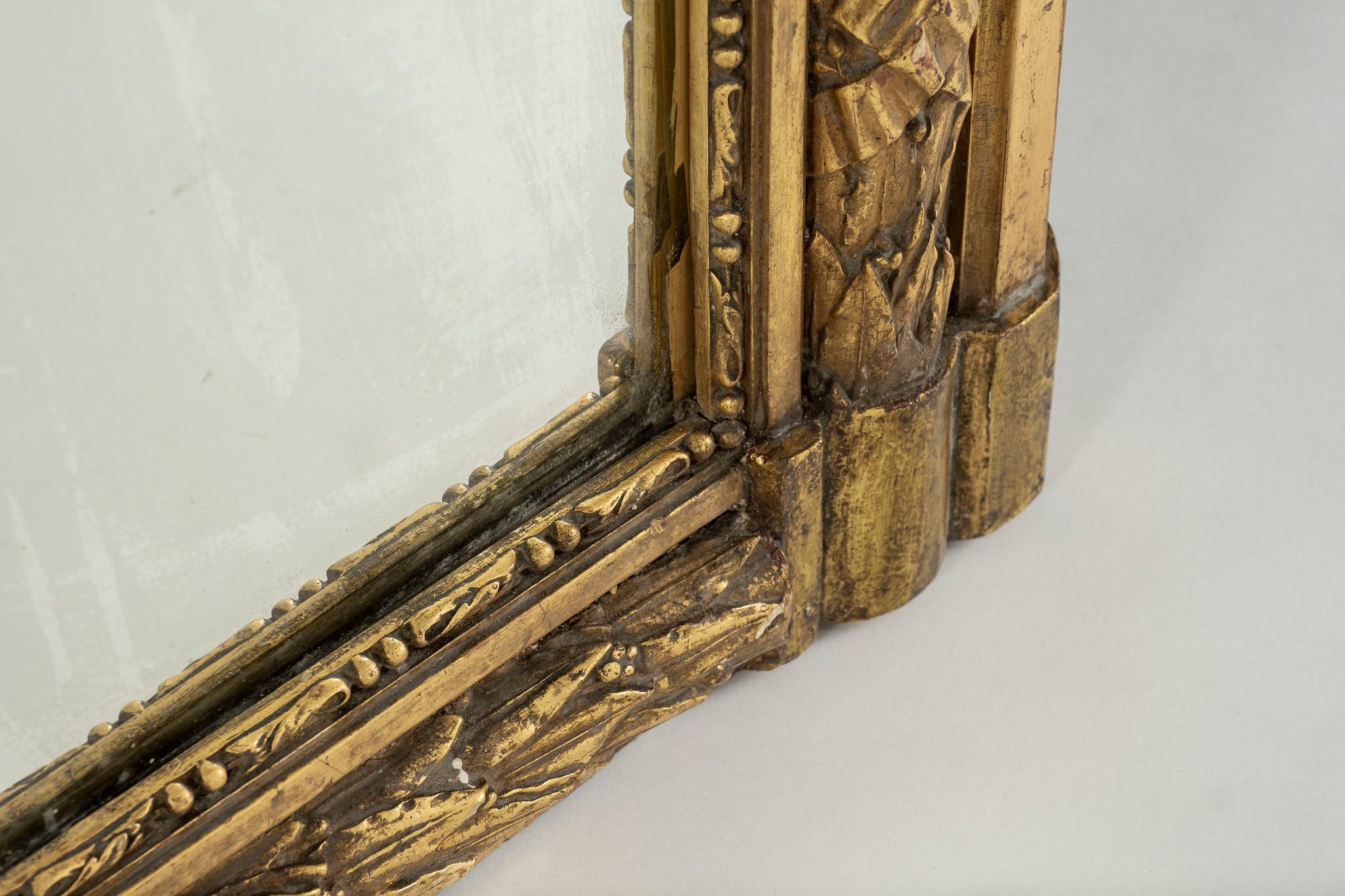 French 19th Century Neoclassical Style Giltwood Mirror