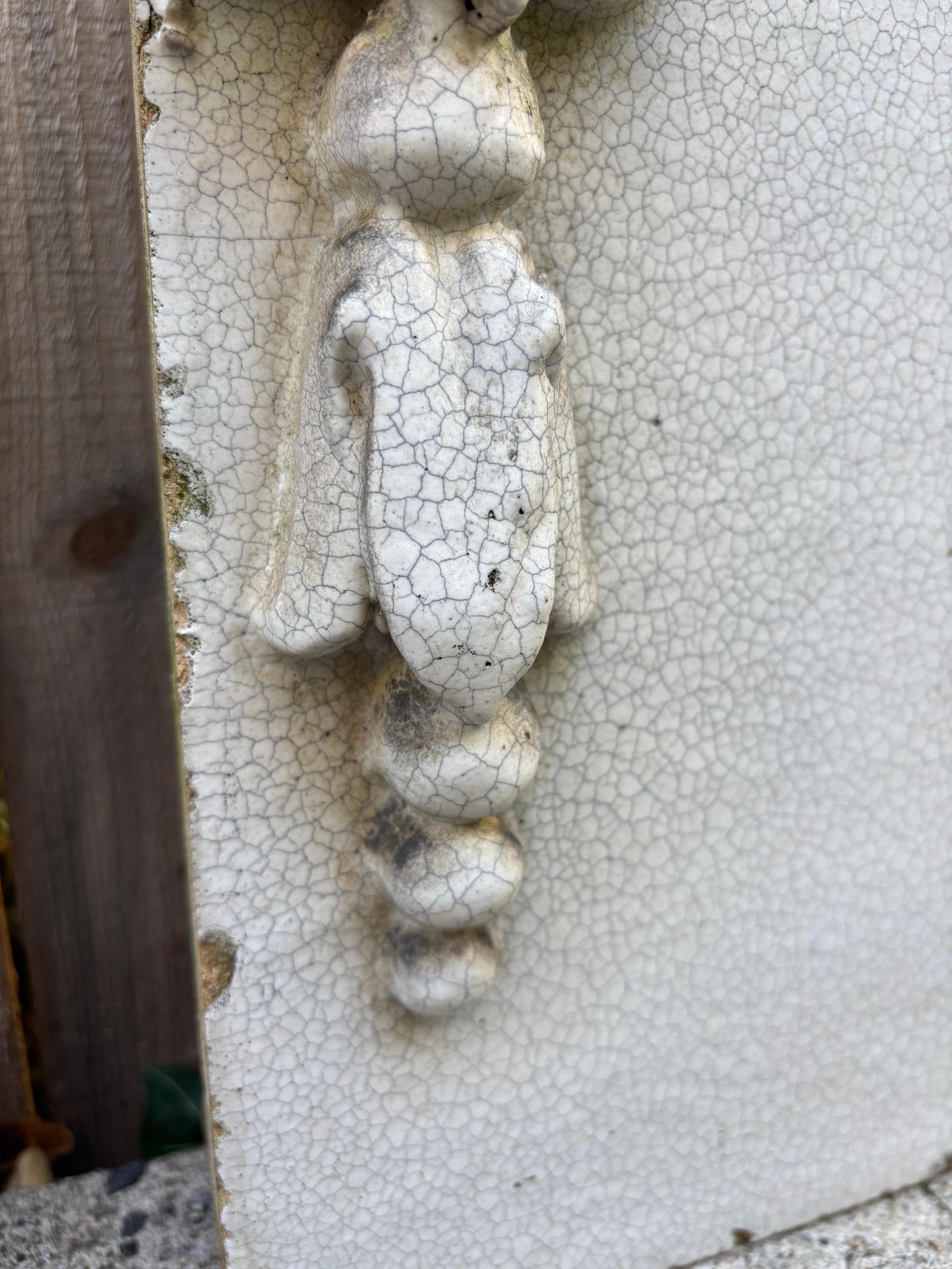 19th Century Neoclassical Style Glazed Terracotta Architectural Element For Sale 7