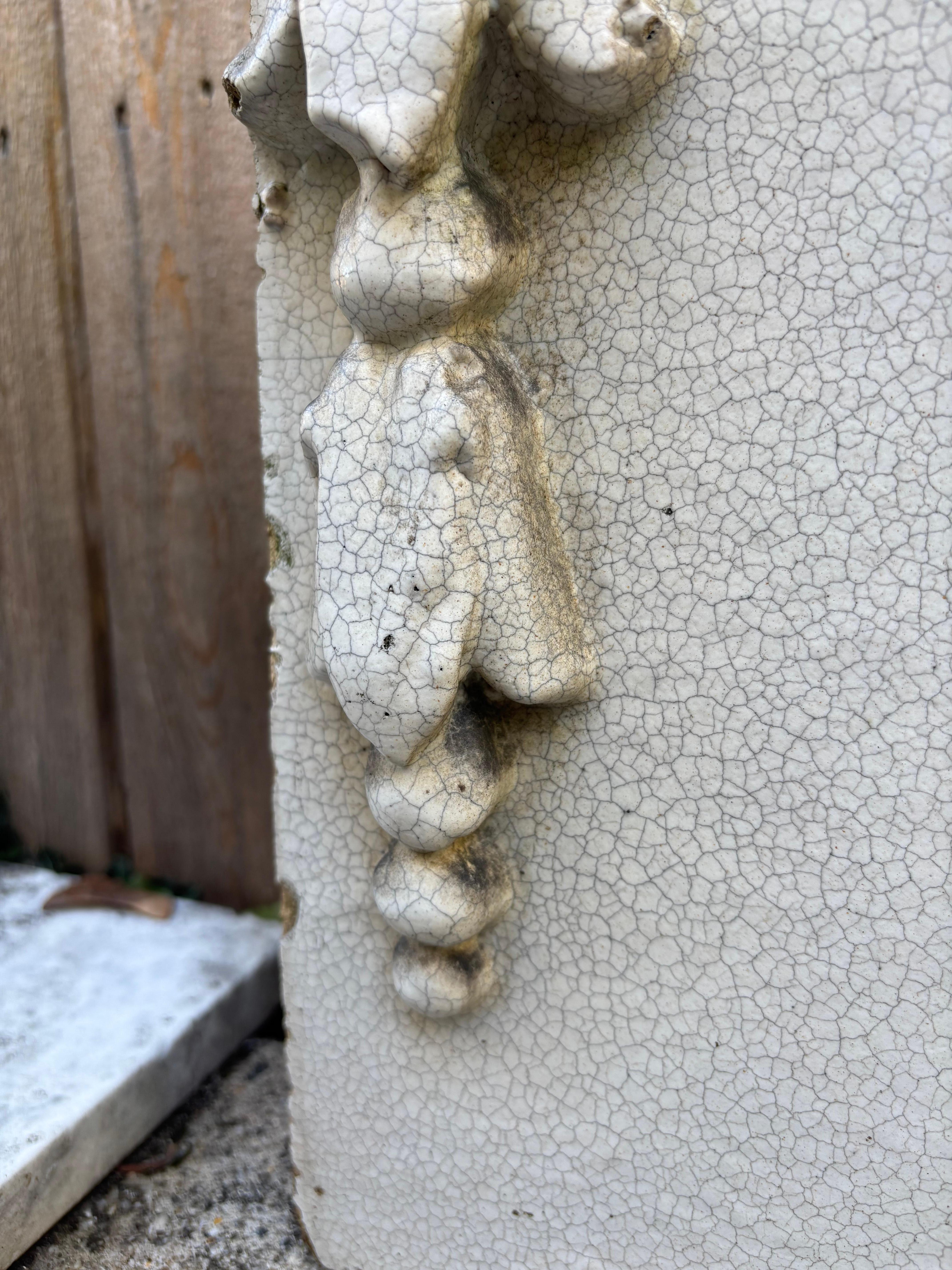 19th Century Neoclassical Style Glazed Terracotta Architectural Element For Sale 8