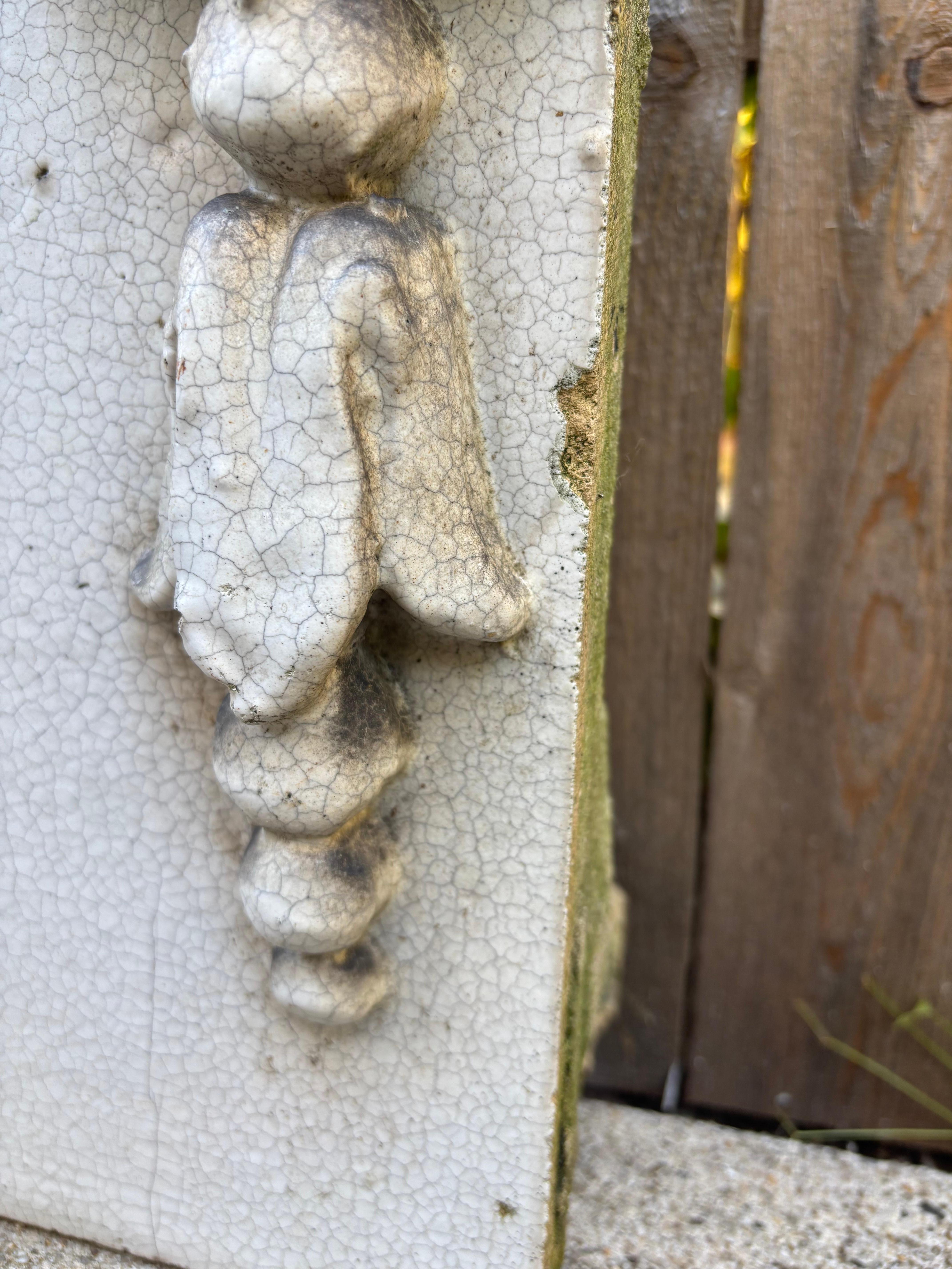 19th Century Neoclassical Style Glazed Terracotta Architectural Element For Sale 10
