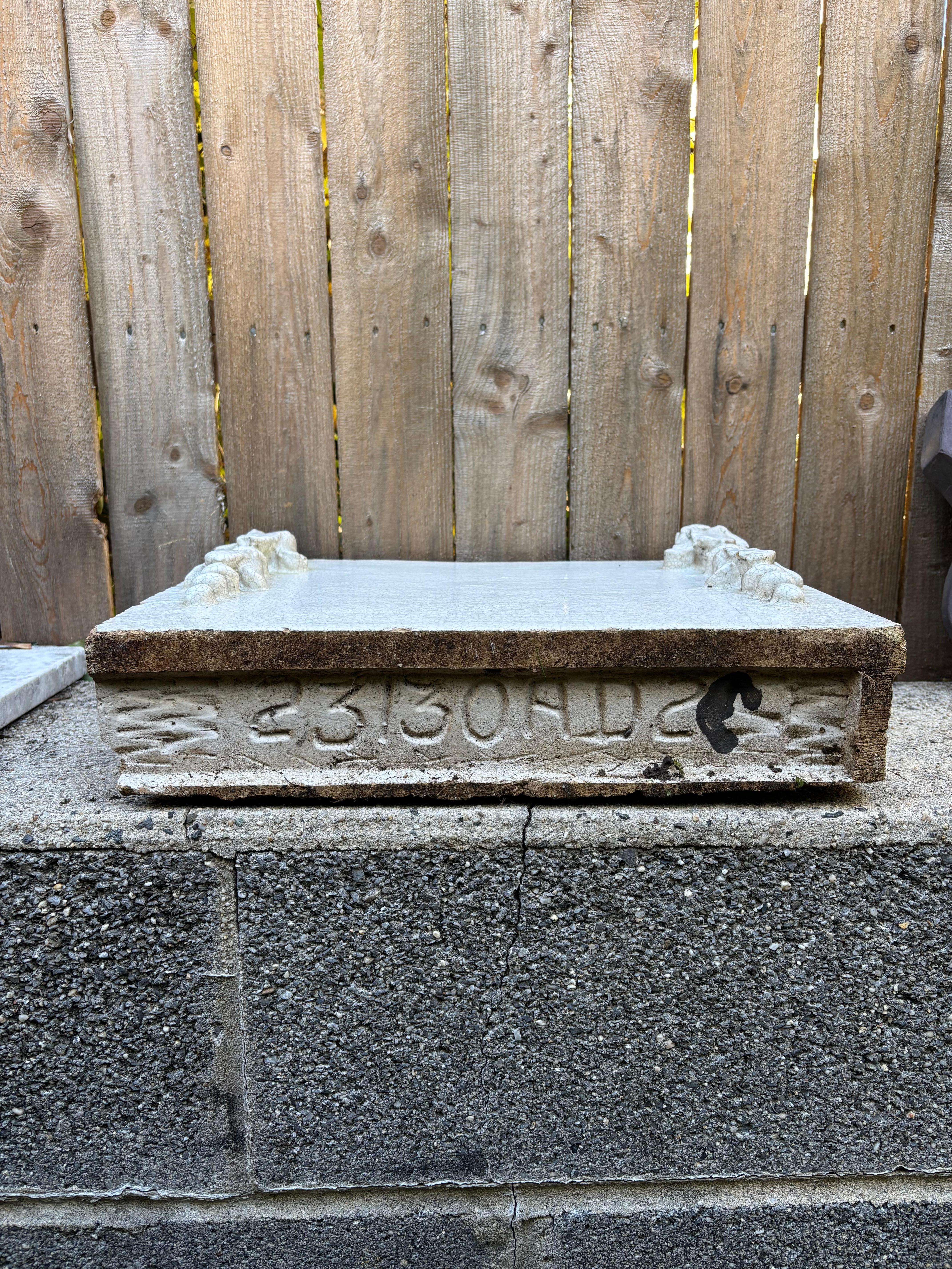 19th Century Neoclassical Style Glazed Terracotta Architectural Element For Sale 14