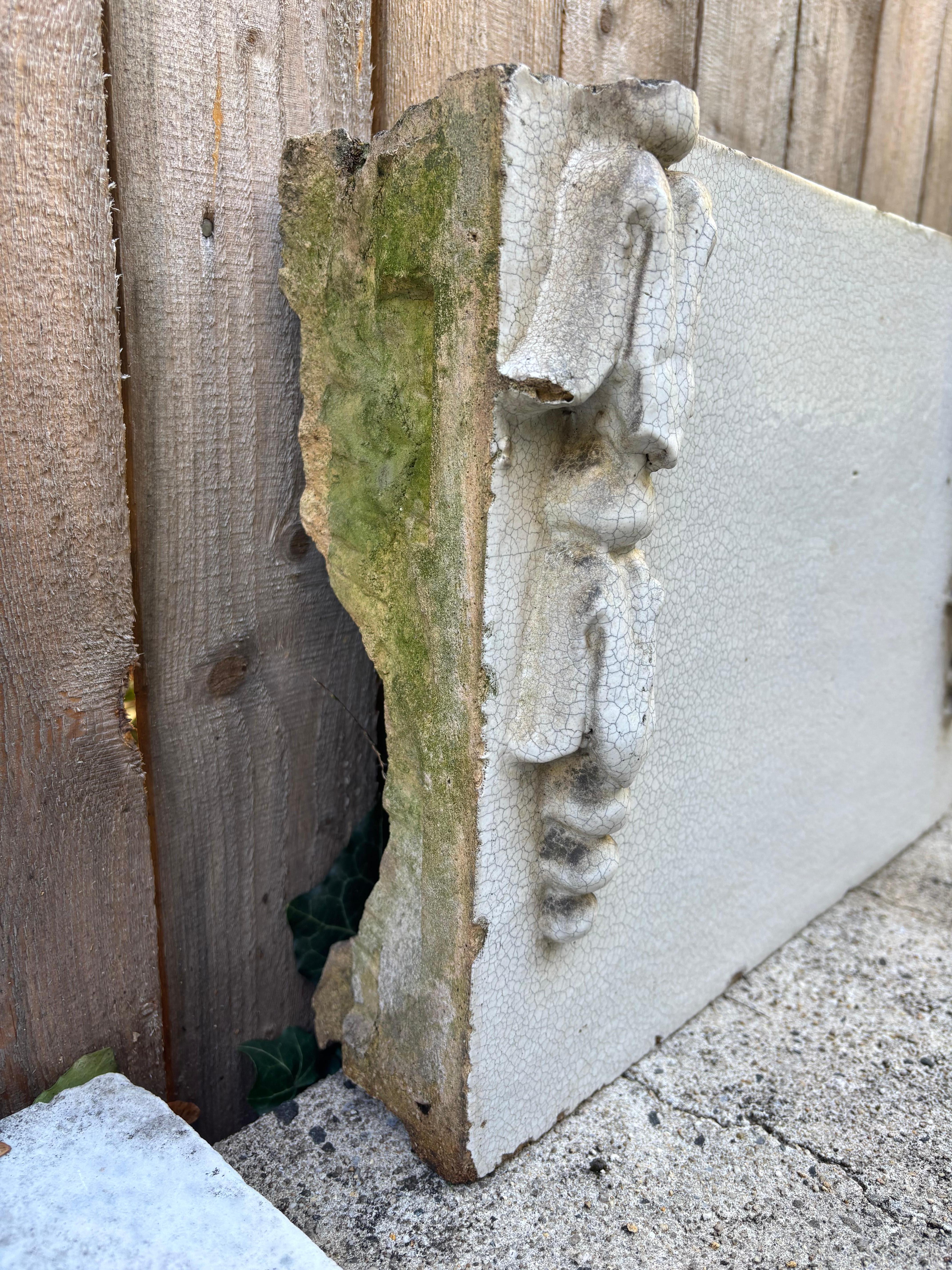 19th Century Neoclassical Style Glazed Terracotta Architectural Element For Sale 1