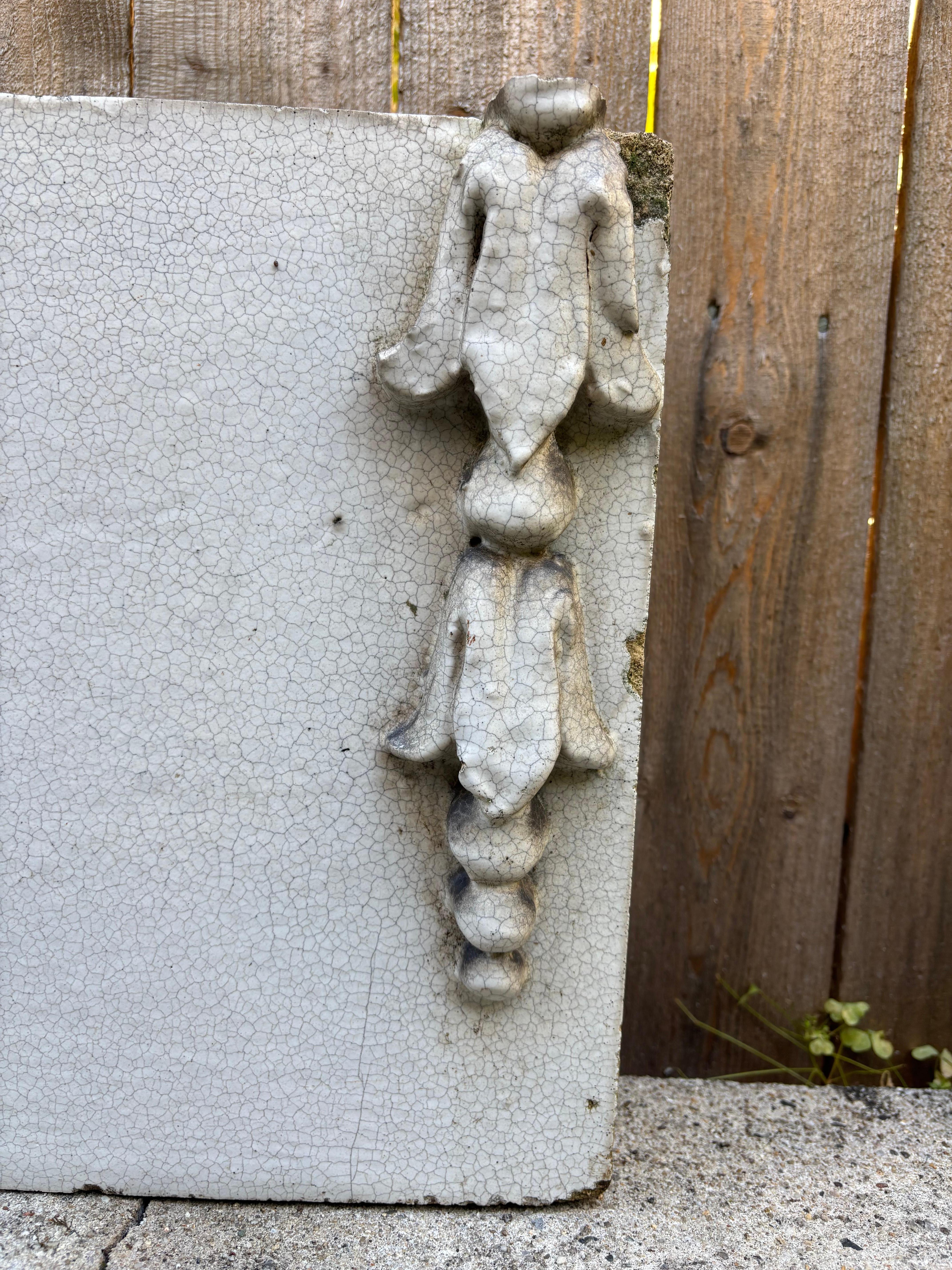 19th Century Neoclassical Style Glazed Terracotta Architectural Element For Sale 3