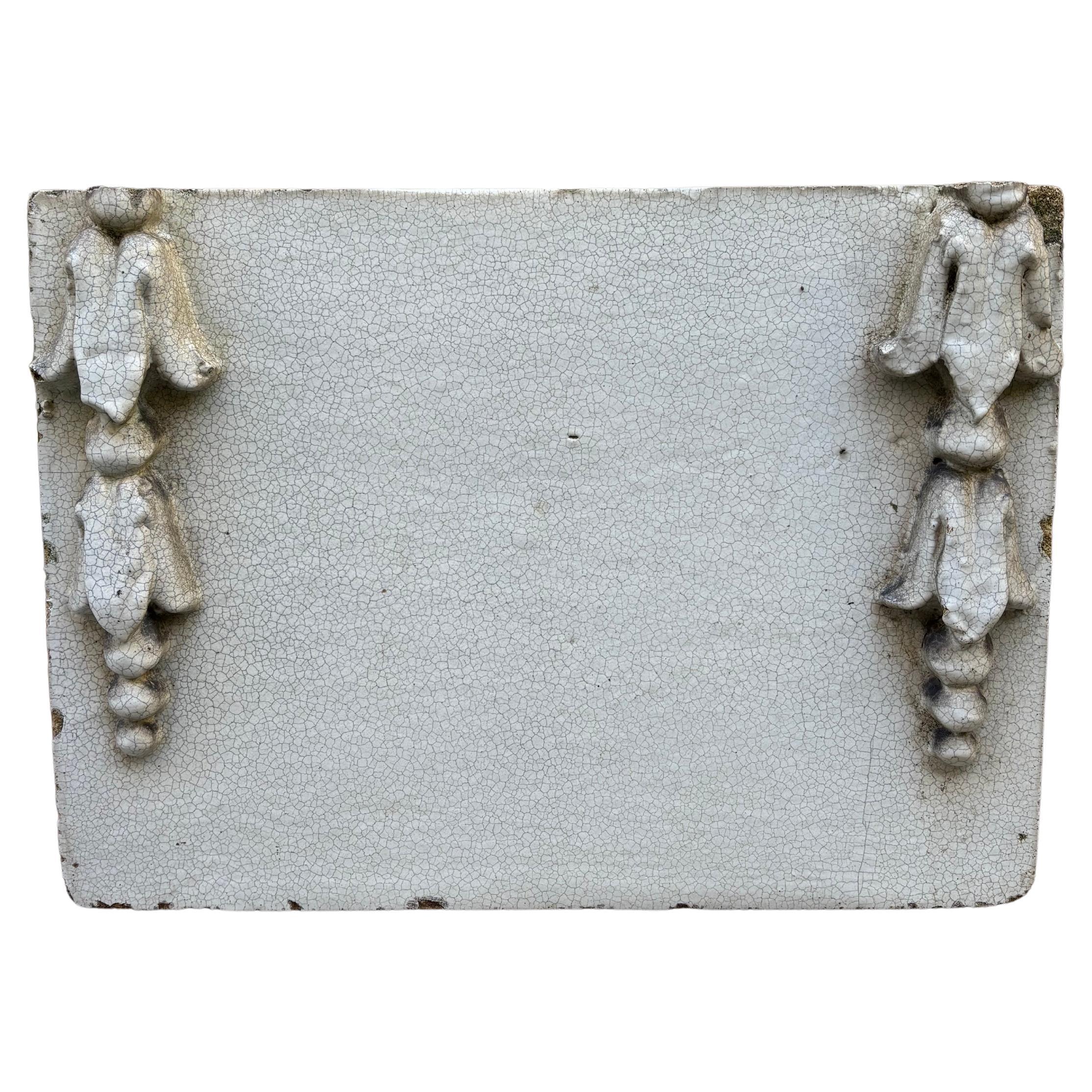 19th Century Neoclassical Style Glazed Terracotta Architectural Element