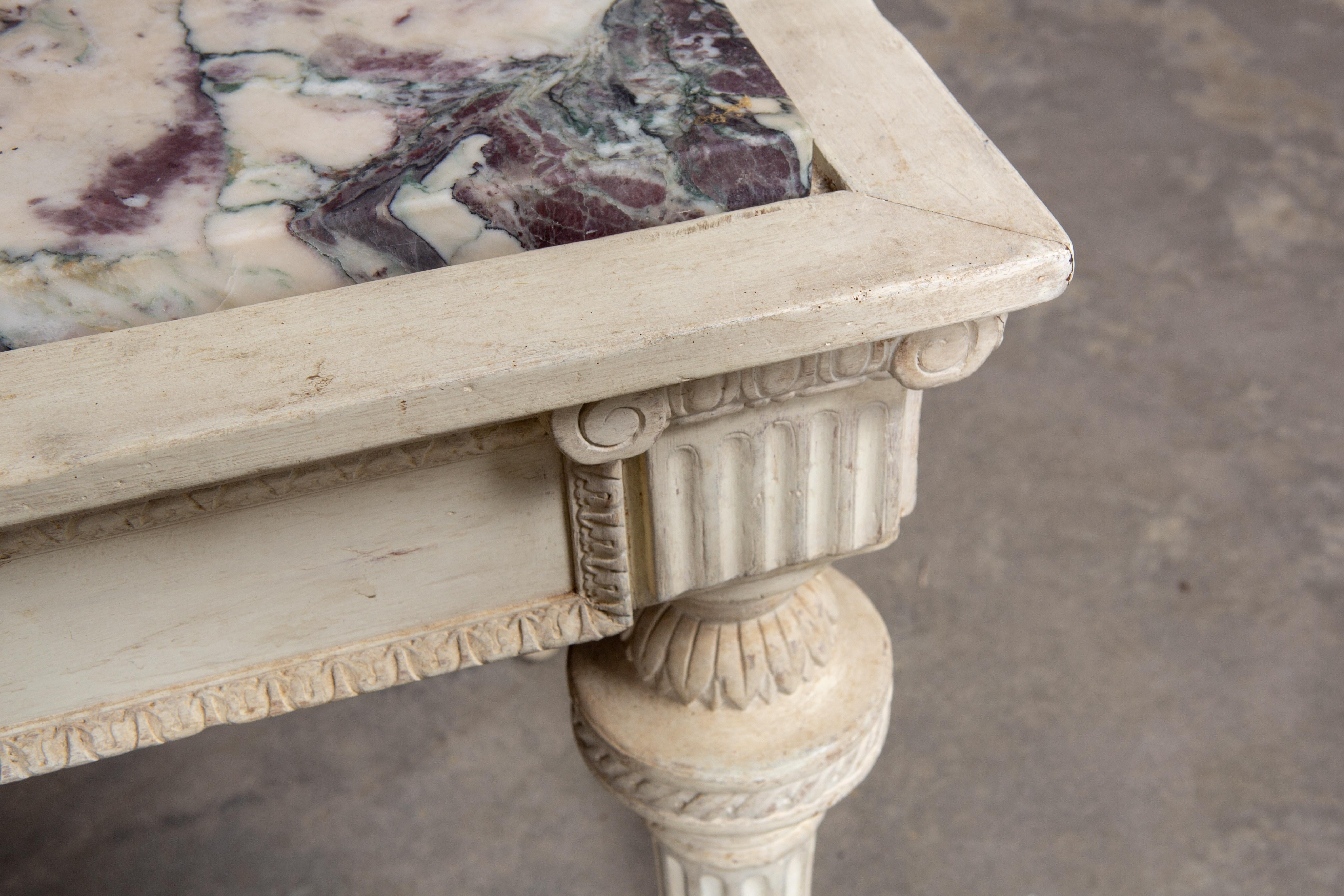 Mid-20th Century 19th Century Neoclassical Style Marble-Top Table