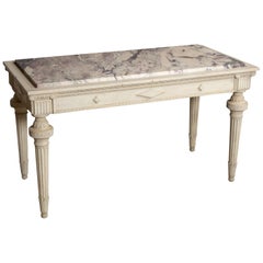 19th Century Neoclassical Style Marble-Top Table