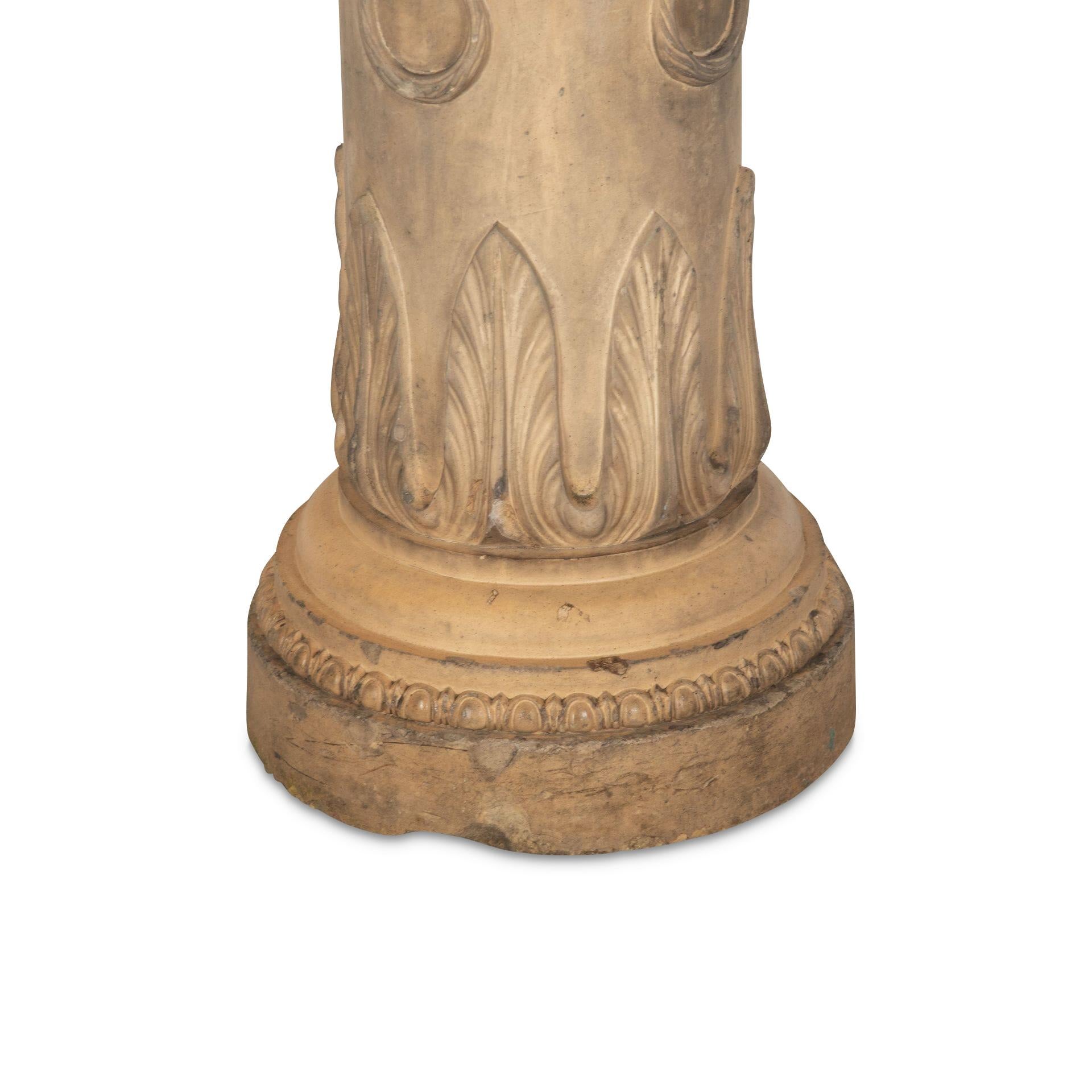19th Century Neoclassical Terracotta Pedestal 7