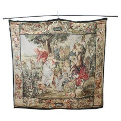 19th Century Neoclassical Wall Tapestry "the Harvest"