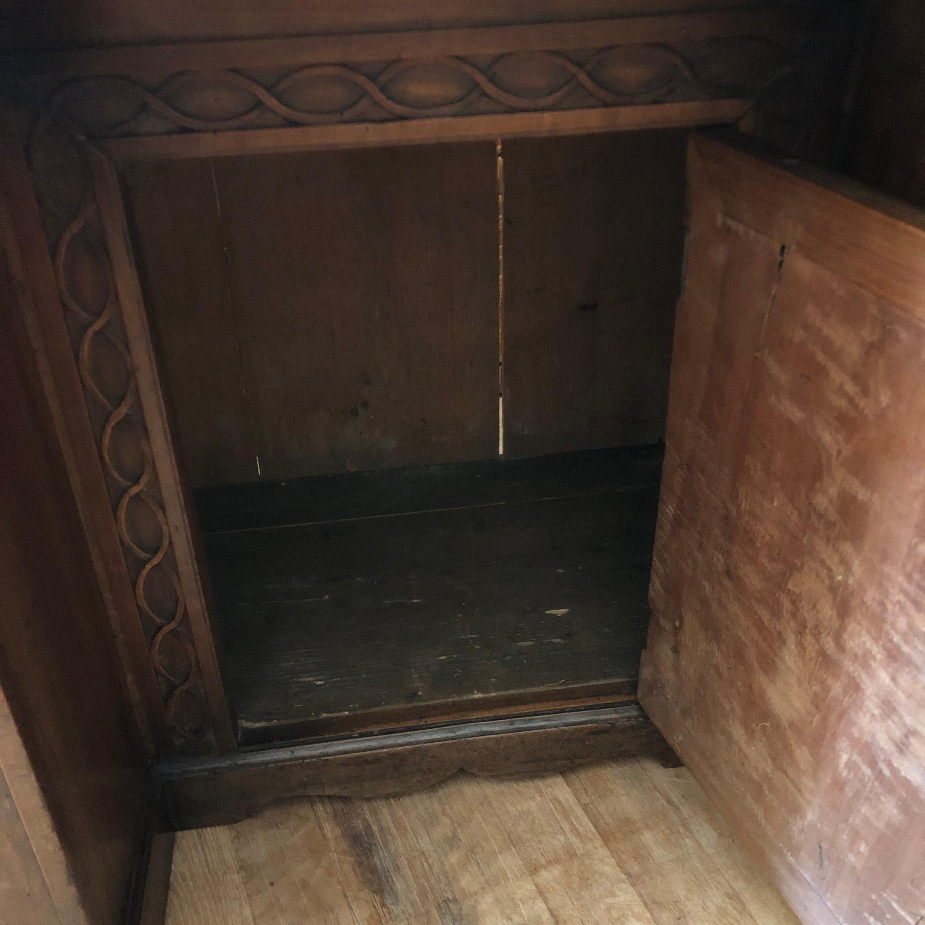 19th Century Neogothic Fruitwood Kneehole Desk 7