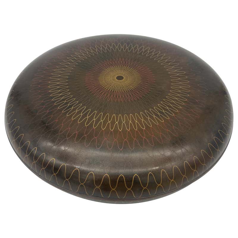 19th Century Asian Wood Lacquer Musical Instrument Pipa with Dragon ...