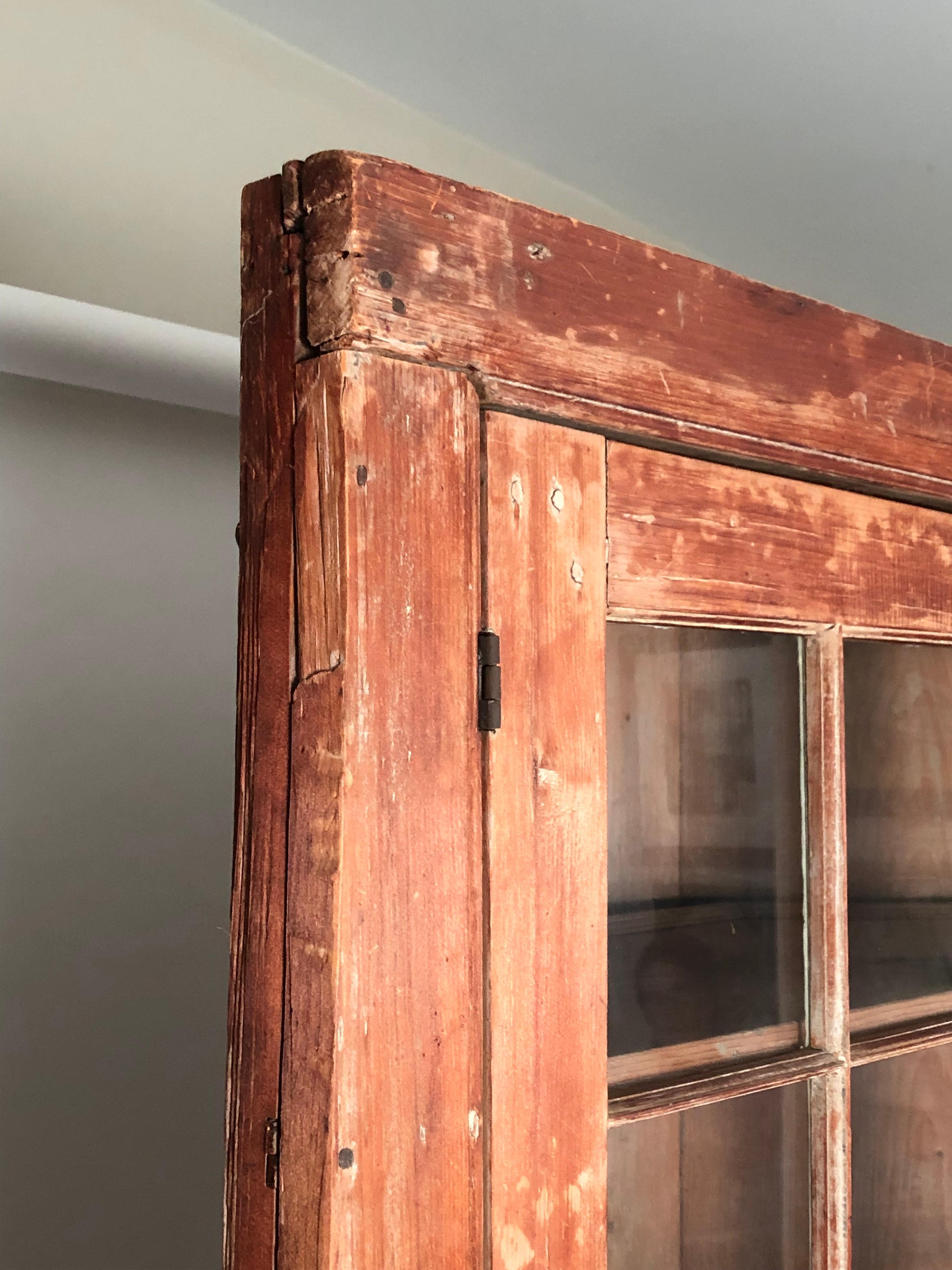 19th Century New England Country Corner Cupboard, circa 1840 10