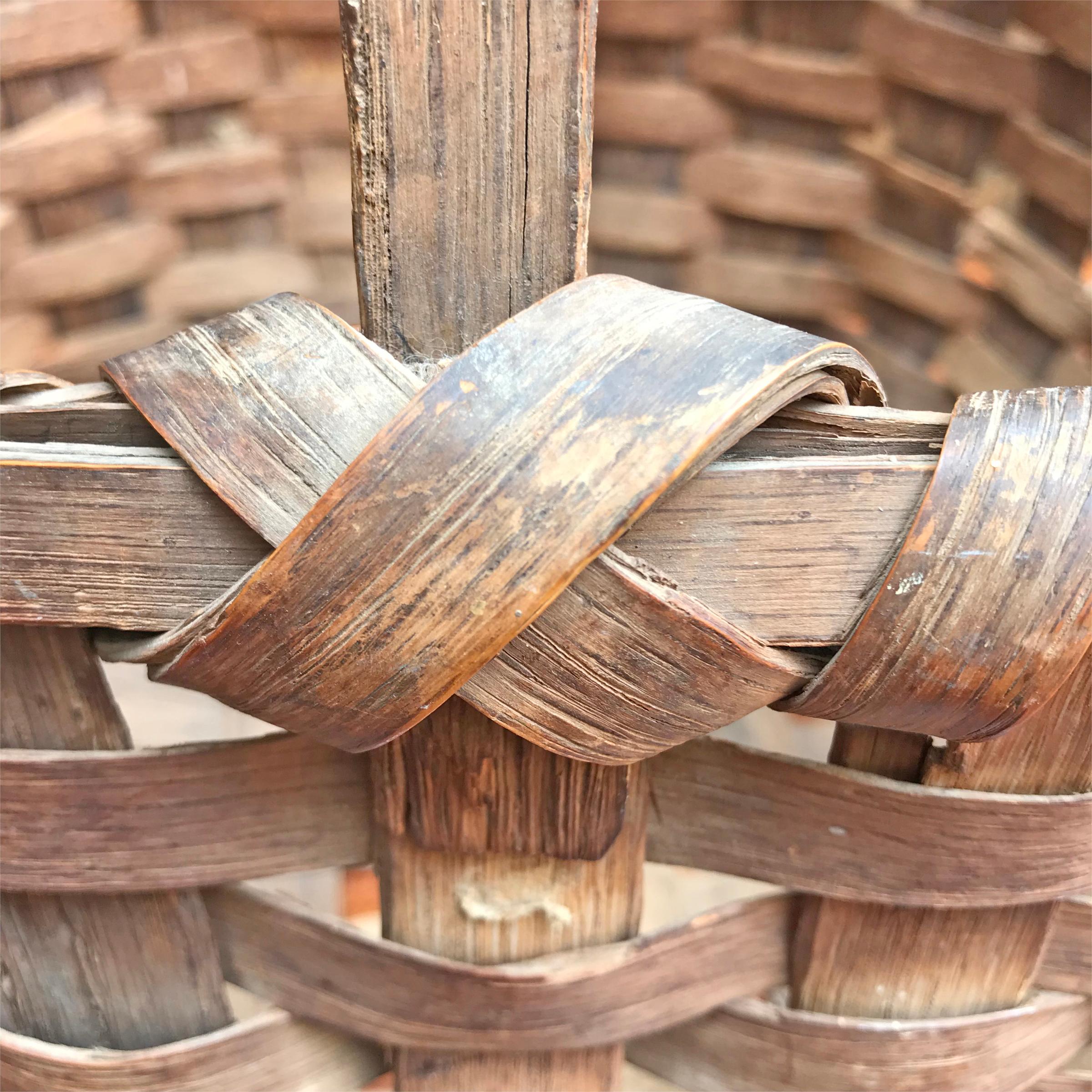 19th Century New England Gathering Basket 1