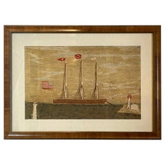 laine de marin de la Nouvelle-Angleterre du 19e siècle:: vers 1850