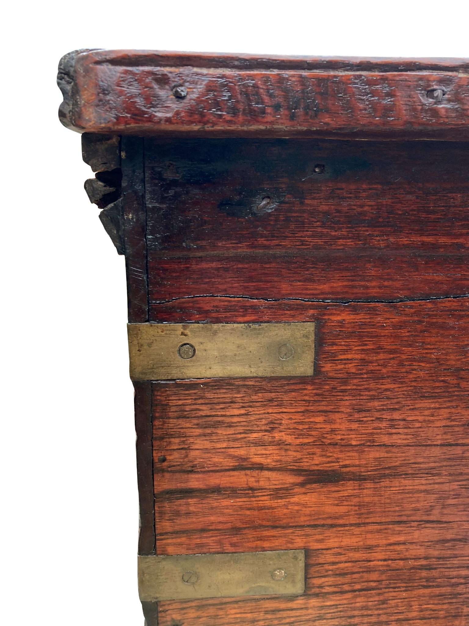 19th Century New England Seaman's Chest In Good Condition In New York, NY