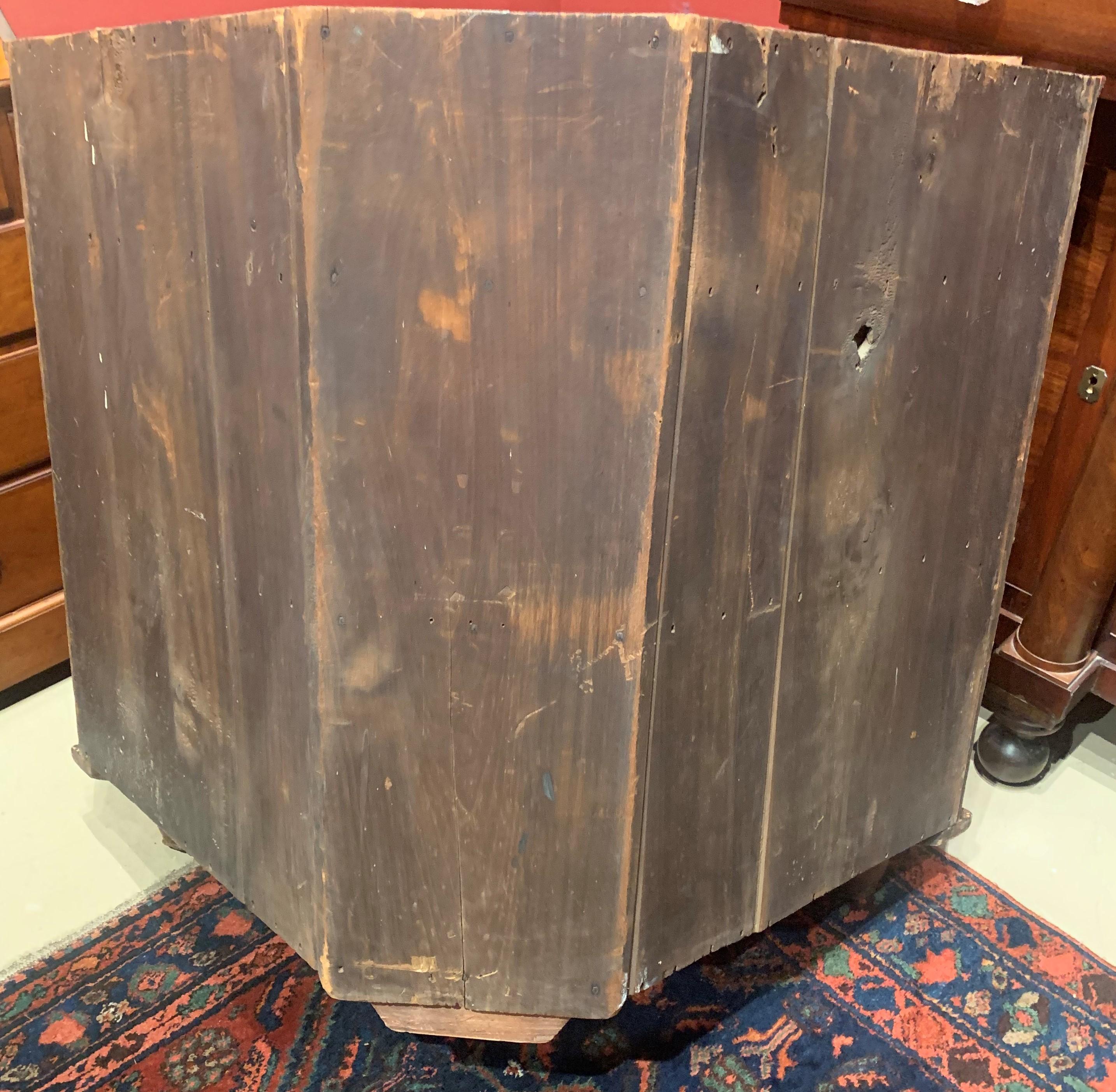 19th Century New Jersey Two Part Cherry Corner Cupboard 13