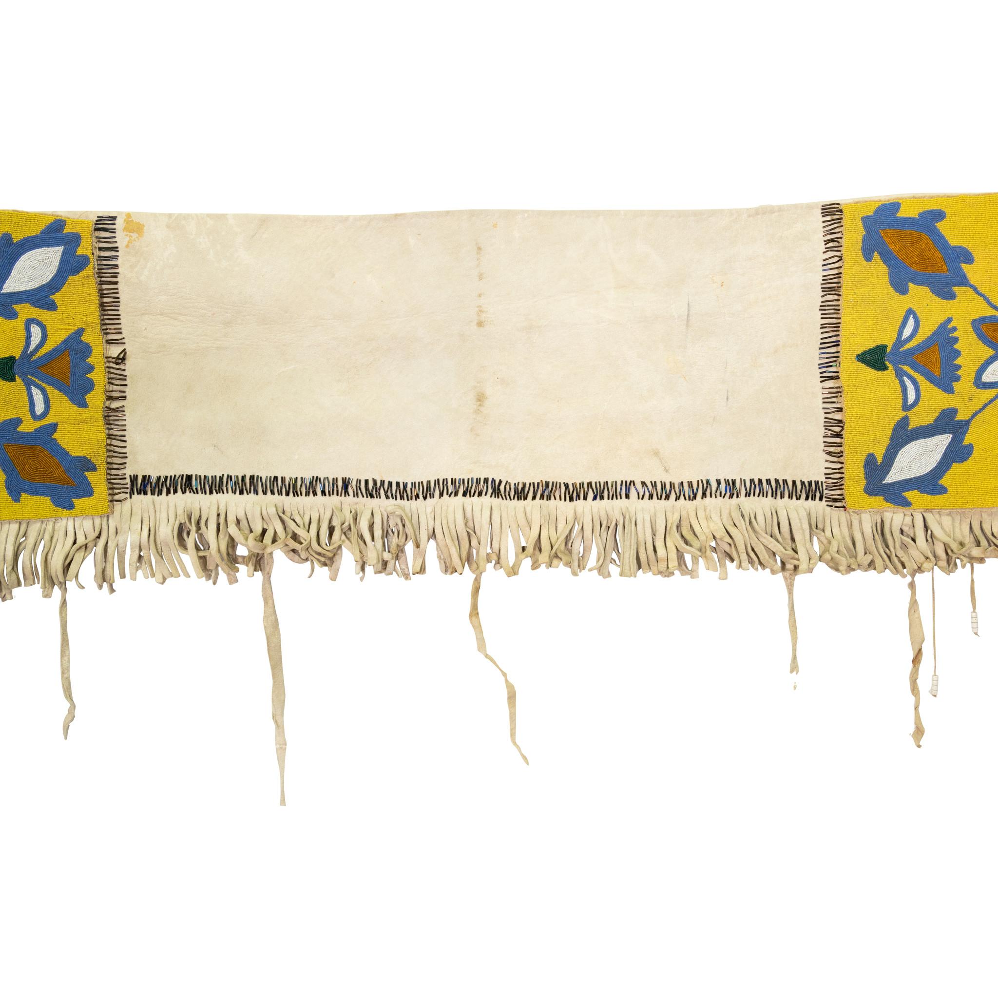 Native American 19th Century Nez Perce Beaded Saddle Drape For Sale