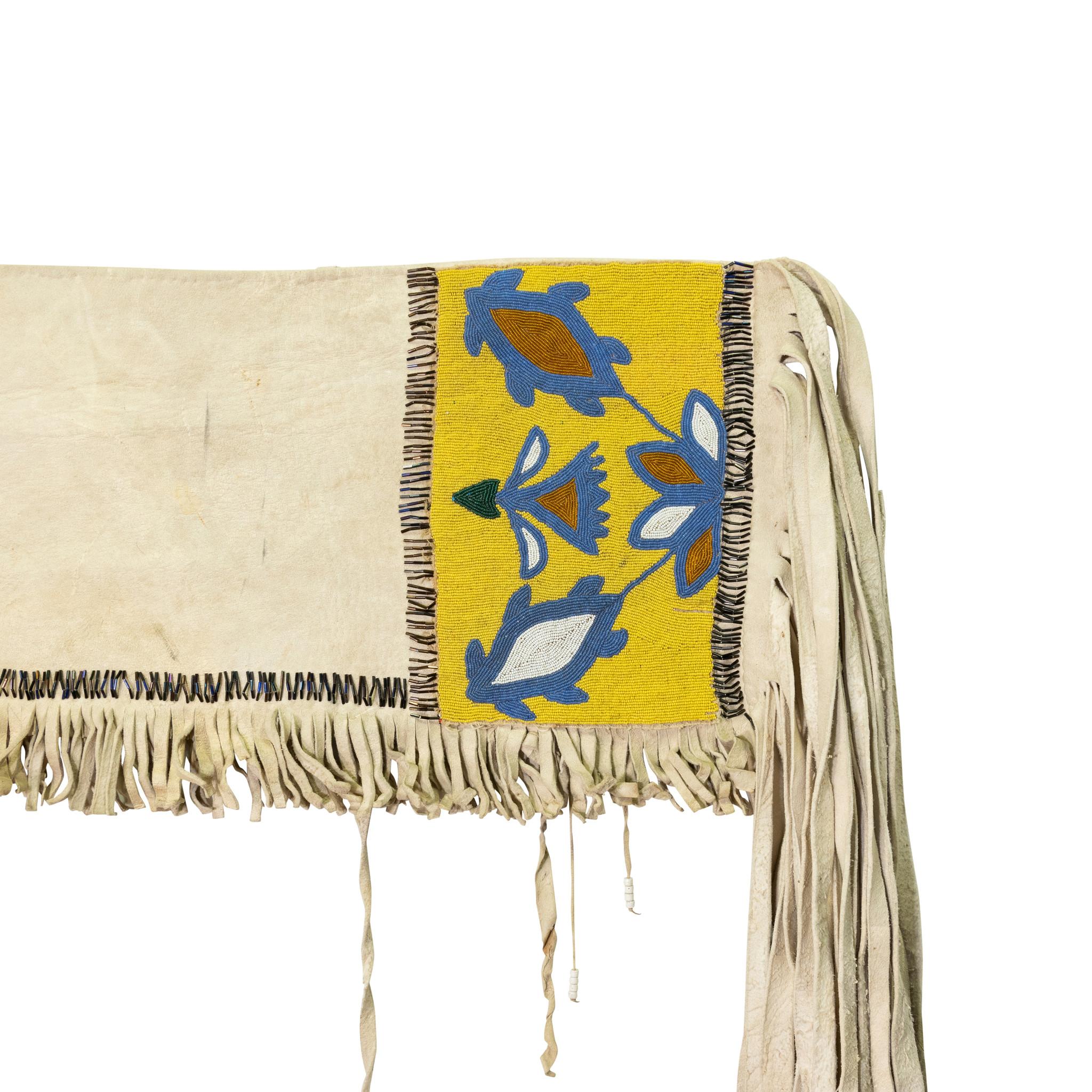 Américain Drap de selle perlé Nez Perce du 19e siècle en vente