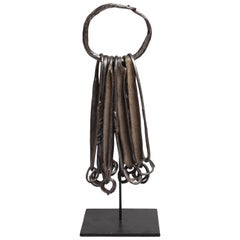 19th Century Nigerian Currency on Metal Stand