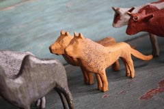 19th Century Noahs Ark Folk Art Hand Carved & Painted Toy