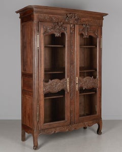 19th Century Normandy Armoire or Display Cabinet