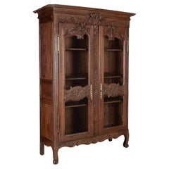 19th Century Normandy Armoire or Display Cabinet