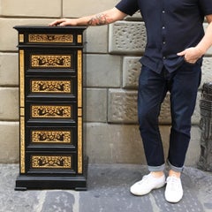19th Century North Italian "Settimanale" Chest of Drawers with Inlaid Decoration