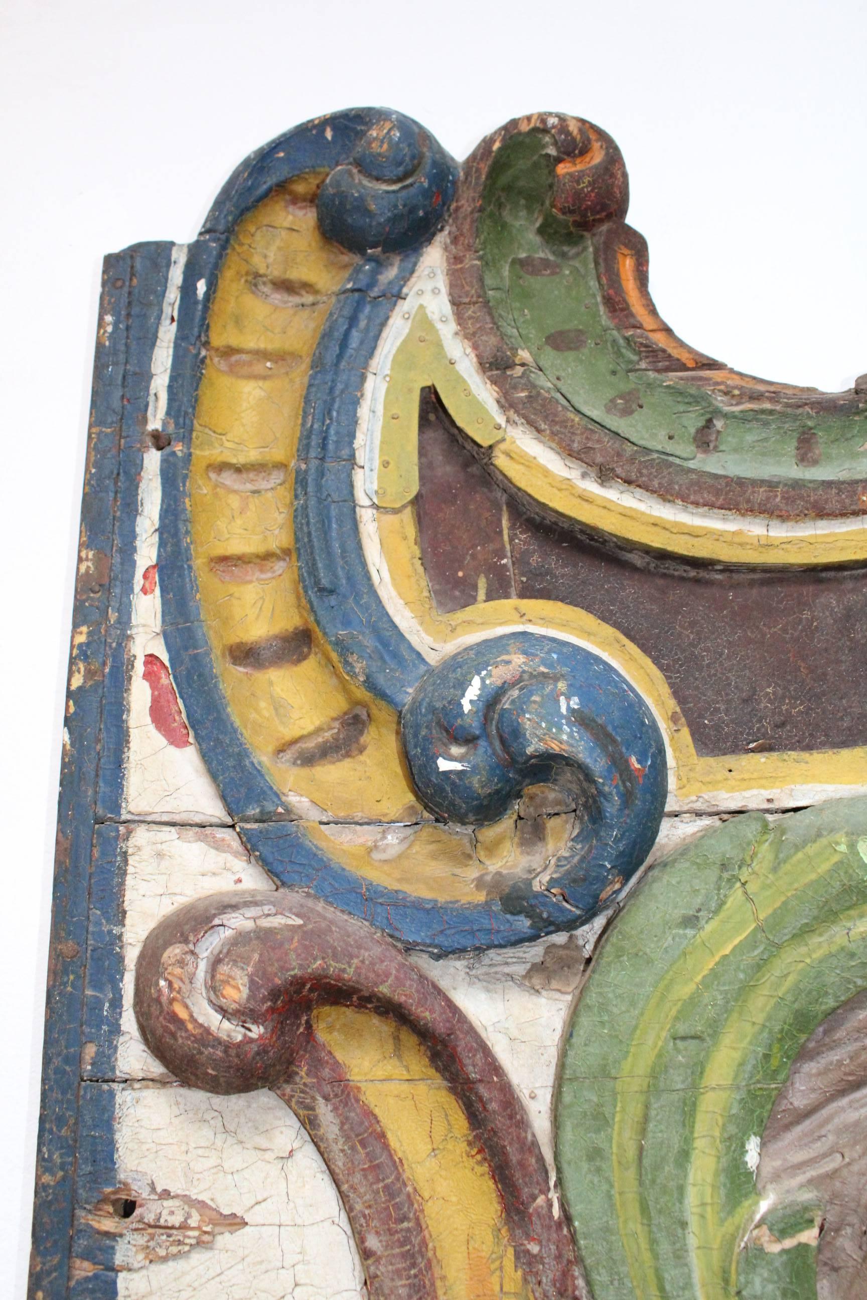 19th Century North Spanish Carousel Front and Side Panels 11
