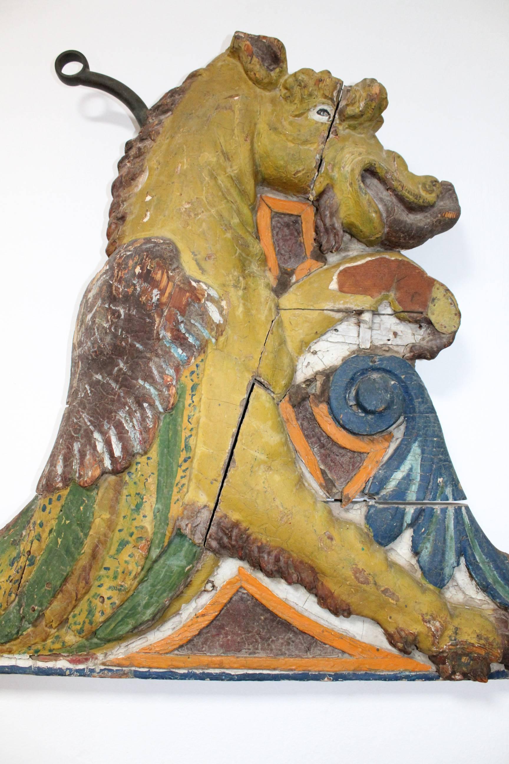 19th Century North Spanish Carousel Front and Side Panels In Good Condition In Marbella, ES