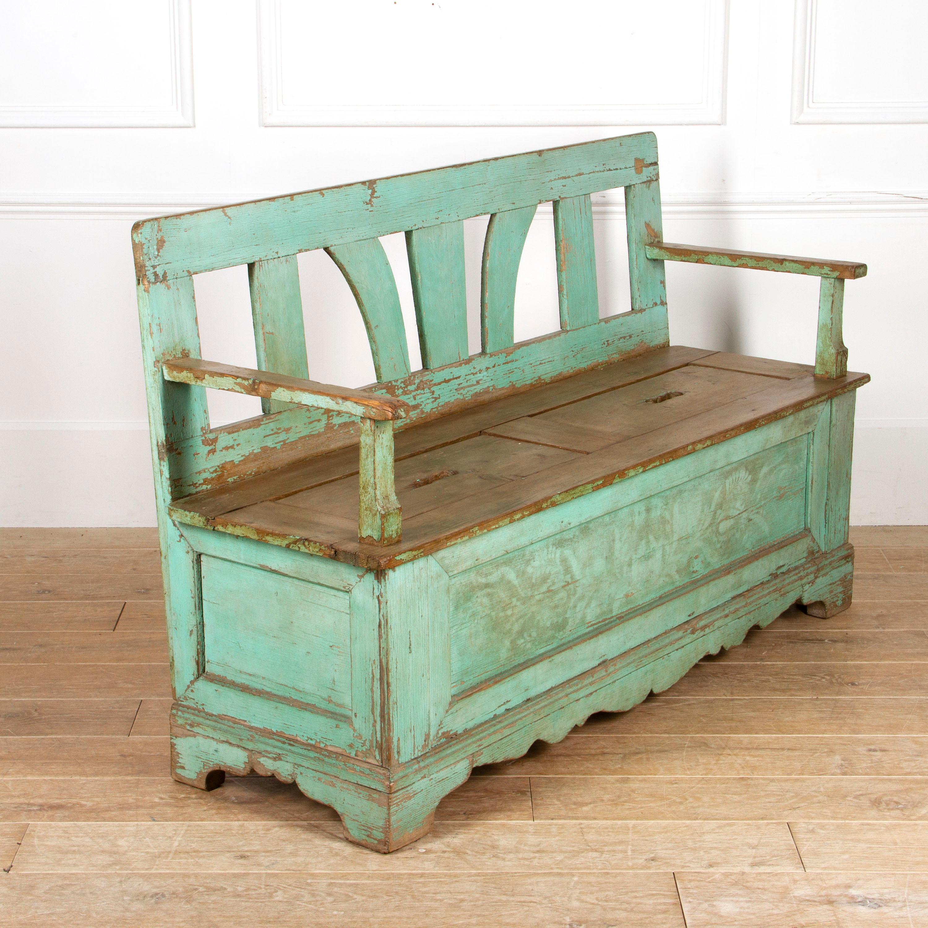 European Bench 19th Century Northern European Bench For Sale at 1stDibs