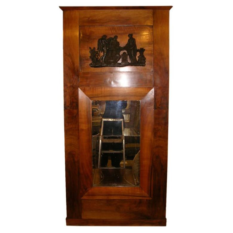 19th Century Northern European Neoclassical Style Pier Mirror For Sale