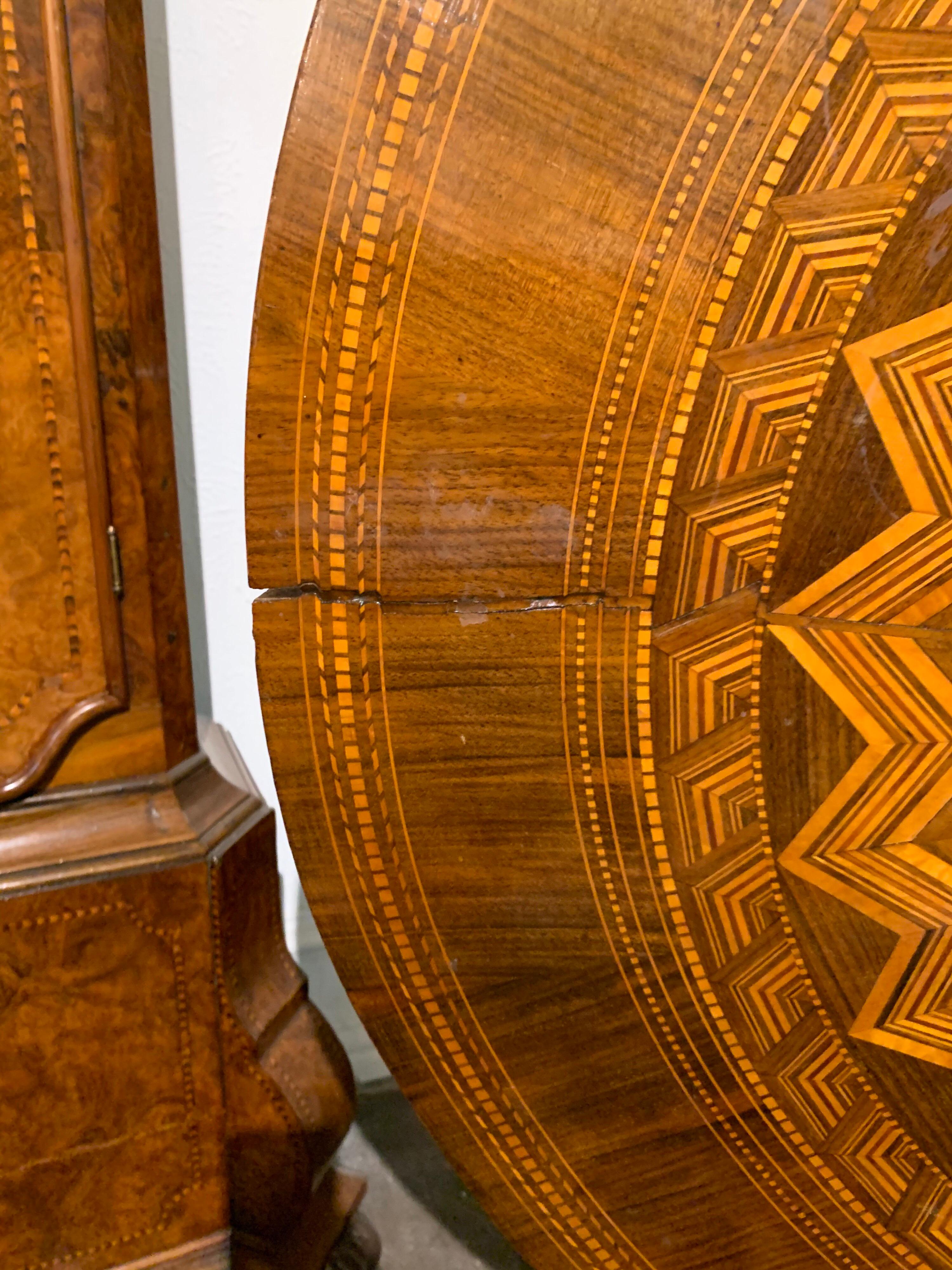 Inlay 19th Century Northern Italian Inlaid Wood Side Table