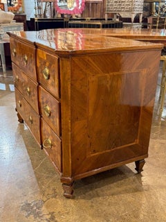 19th Century Northern Italian Parquetry Inlaid Walnut Commode